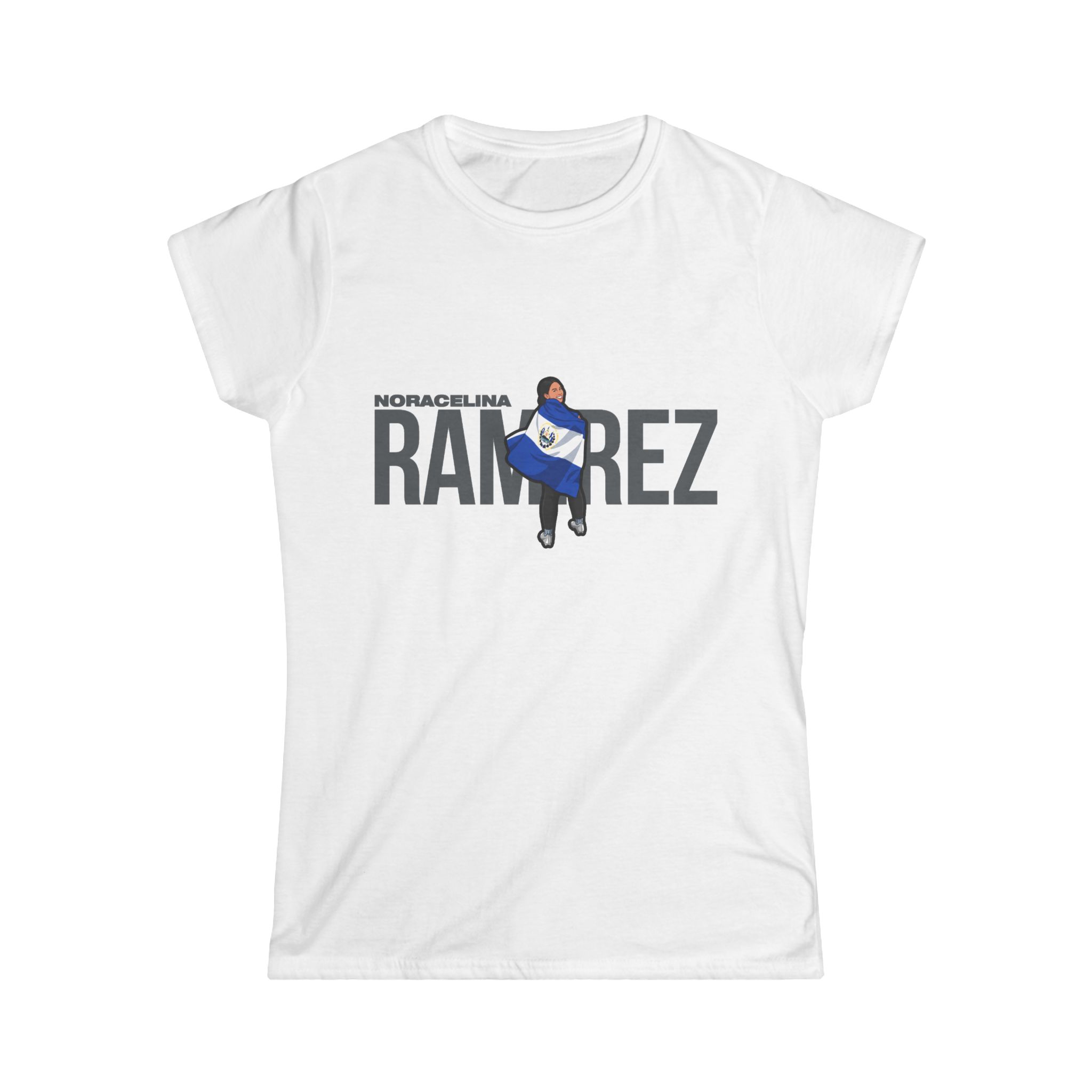 Women's Softstyle Tee — character_player_name in White