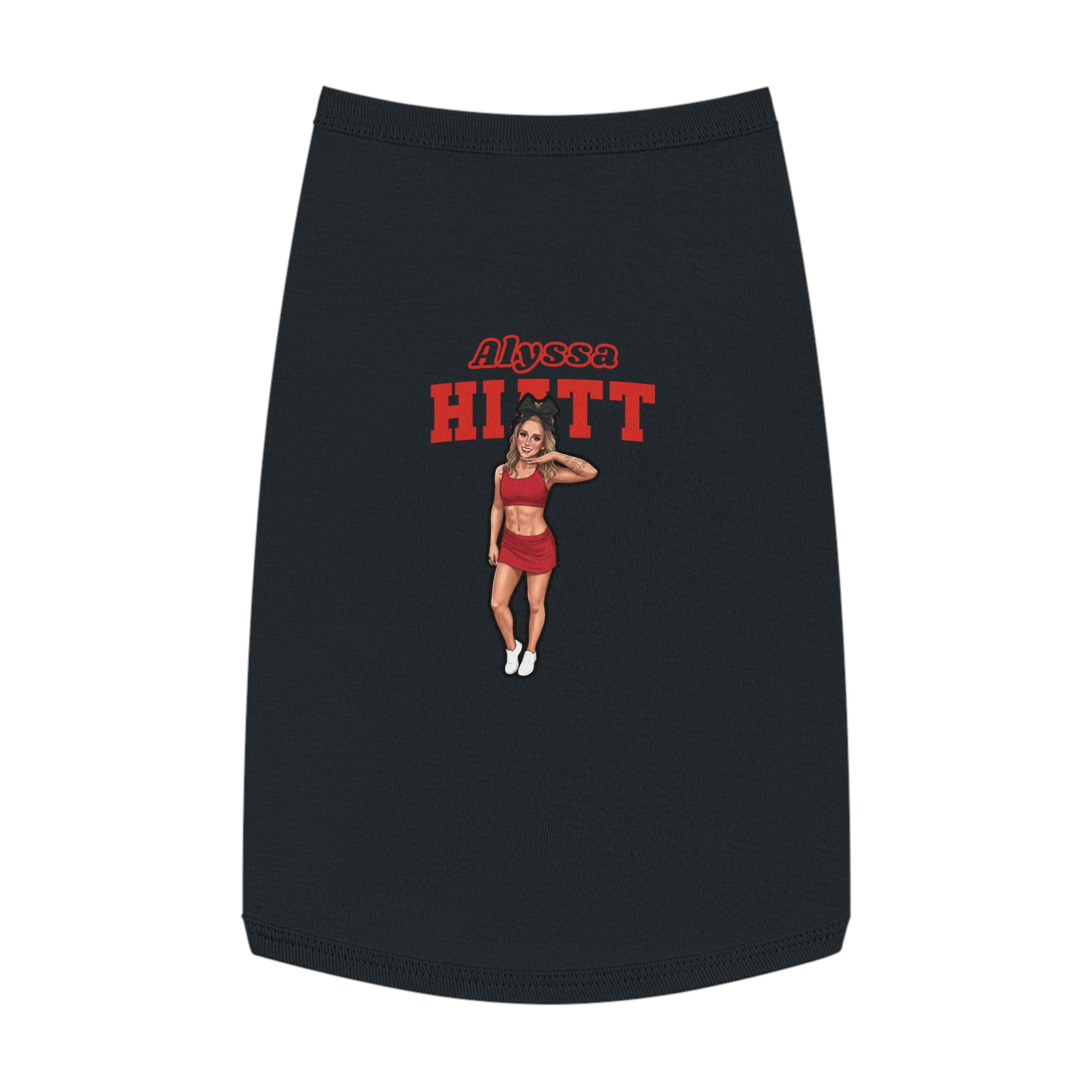 Pet Tank Top — character_name_arch in White
