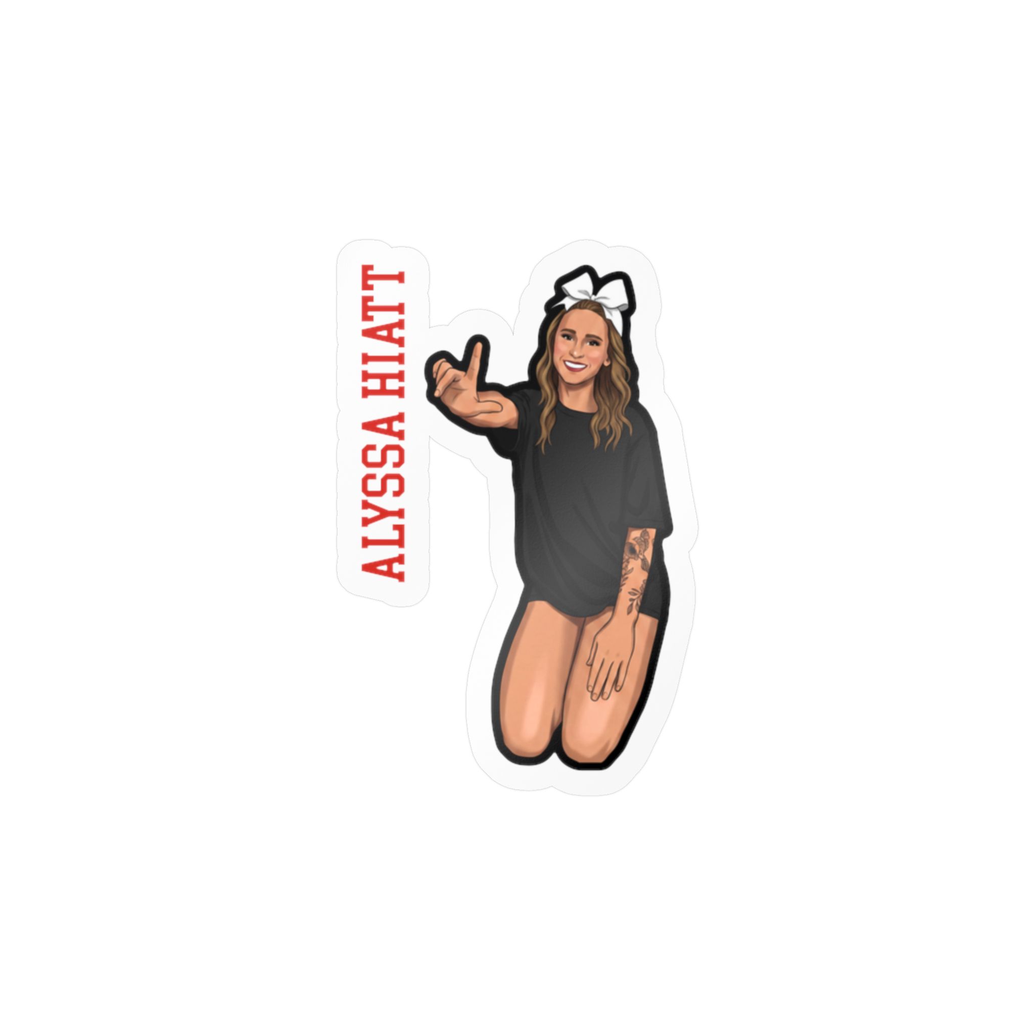Vinyl Sticker — character_name_vertical in Classic
