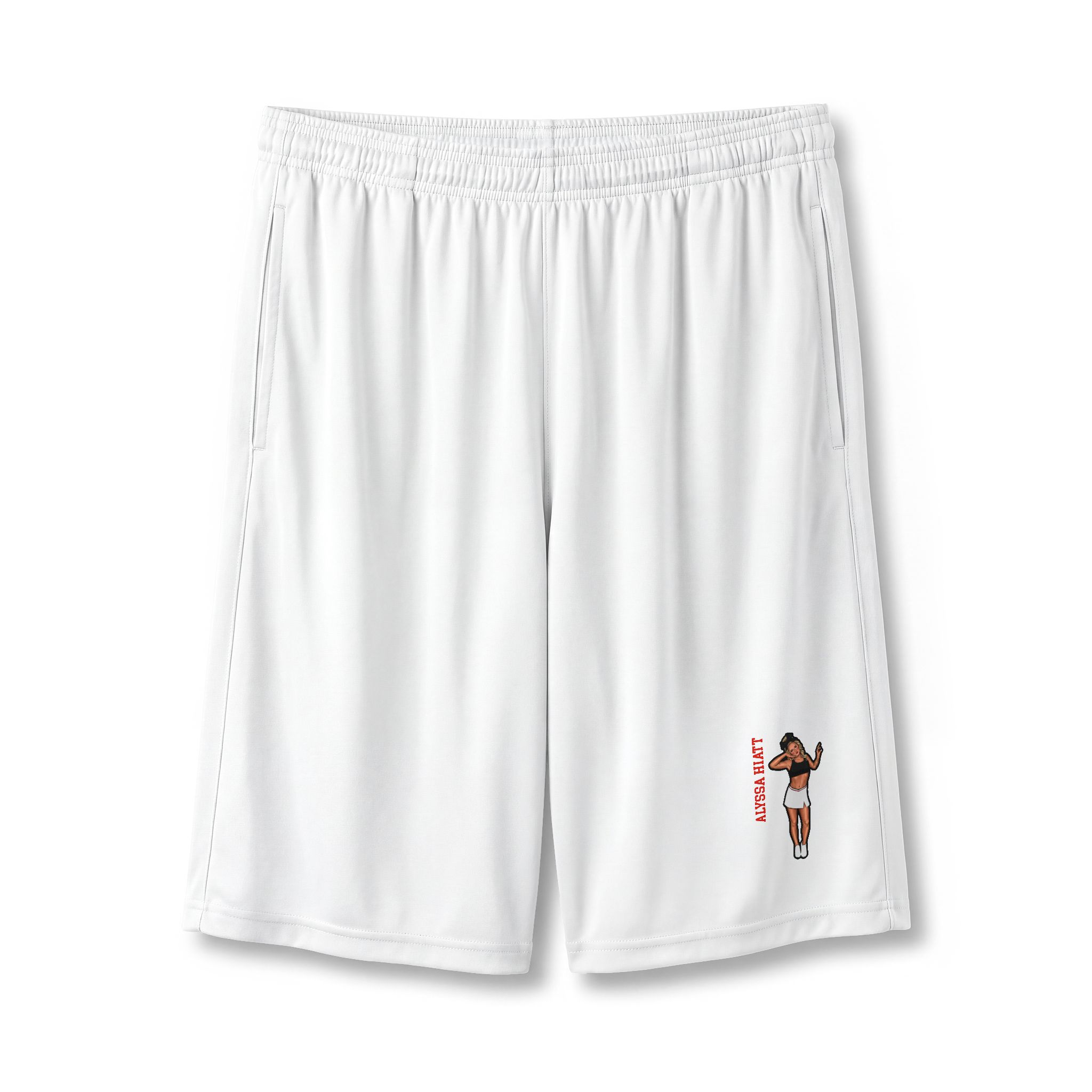 Shorts — character_name_vertical in White