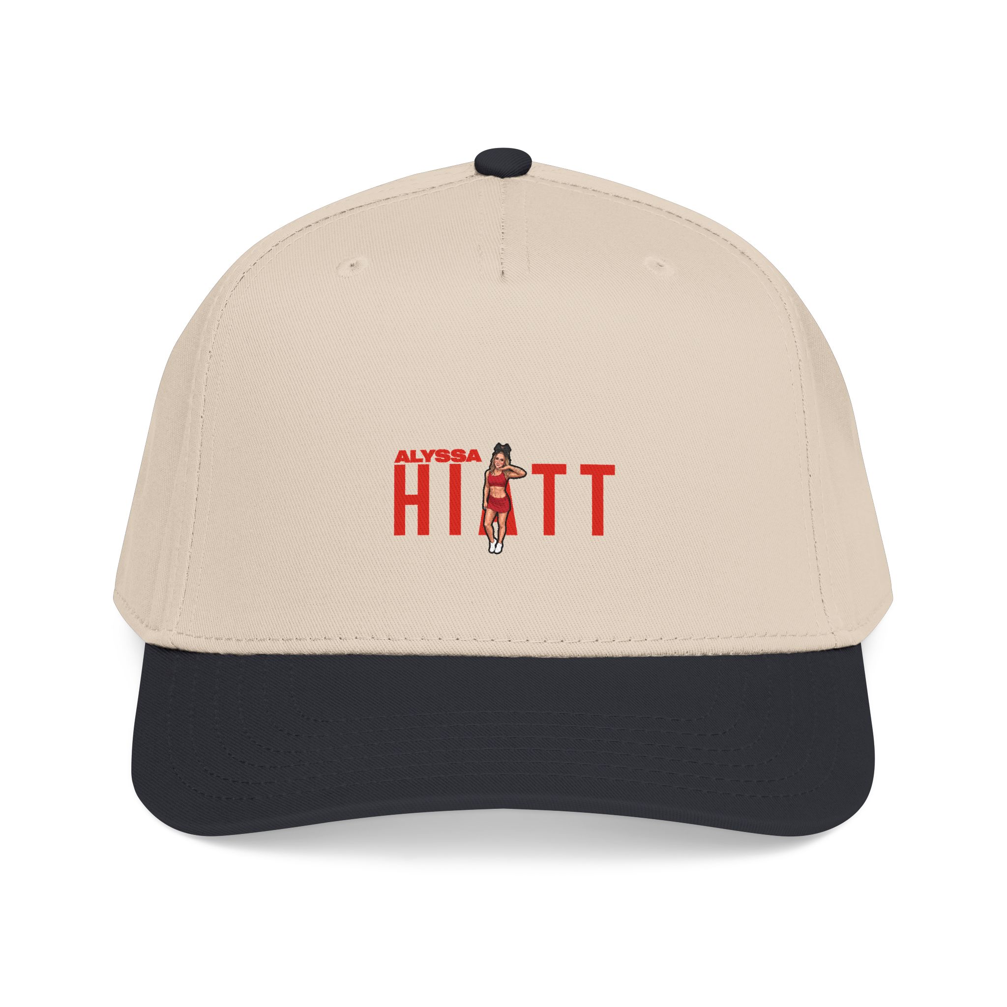 Baseball Cap — character_player_name in Black / Natural
