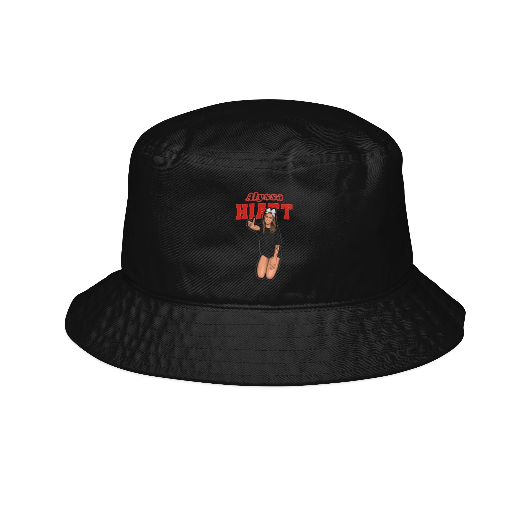 Bucket Hat — character_name_arch in Black