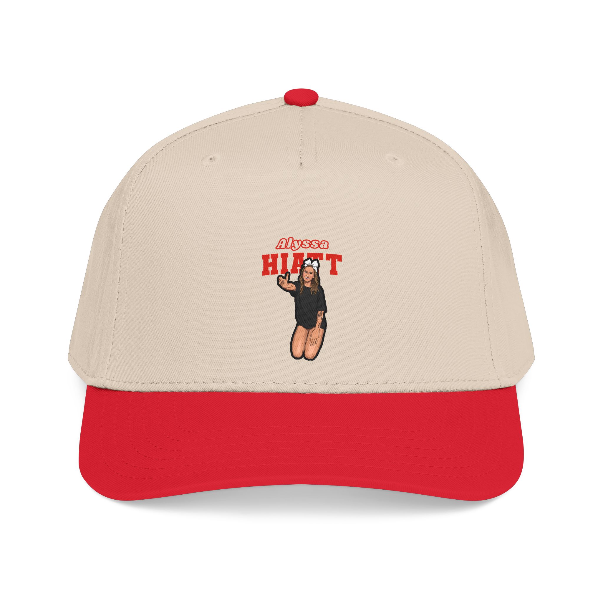 Baseball Cap — character_name_arch in Red / Natural