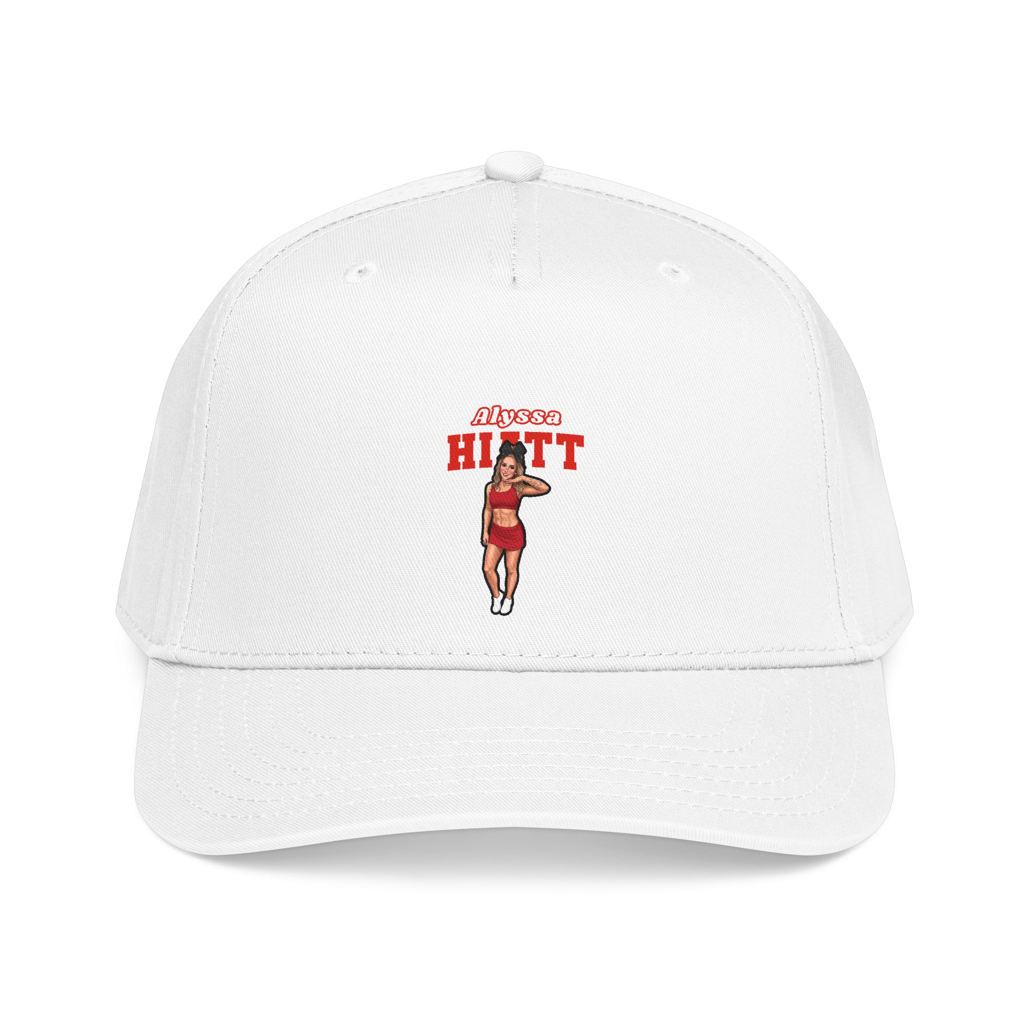 Baseball Cap — character_name_arch in White