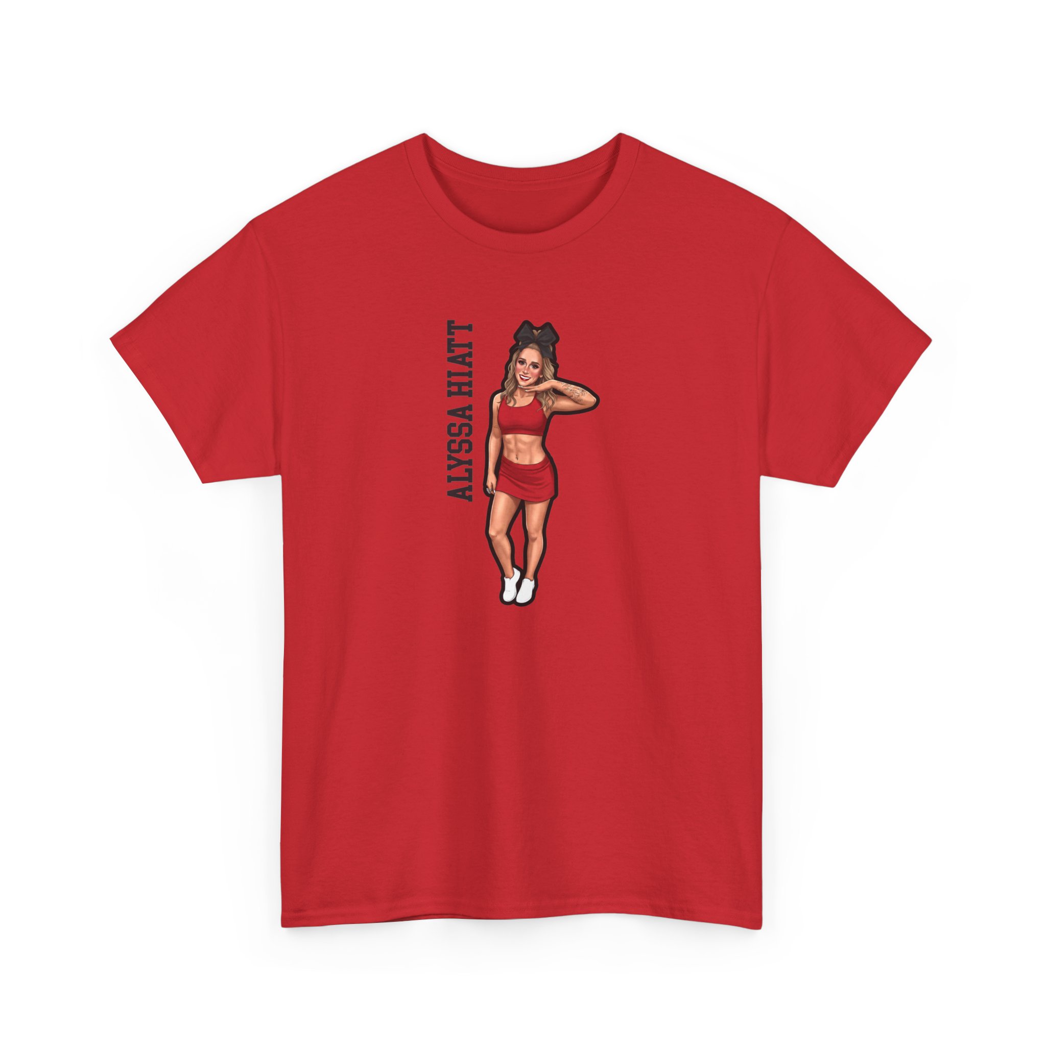 Tee — character_name_vertical in Red