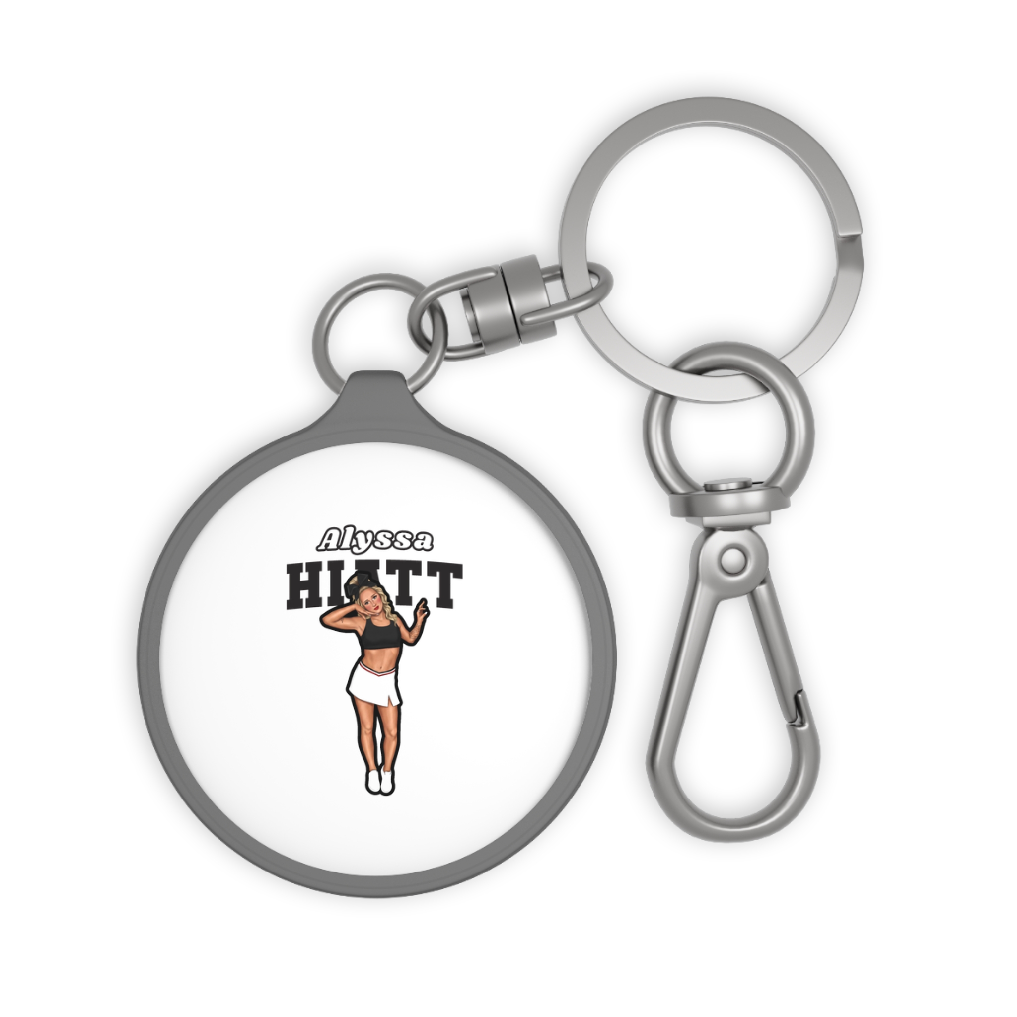 Keychain — character_name_arch in Grey
