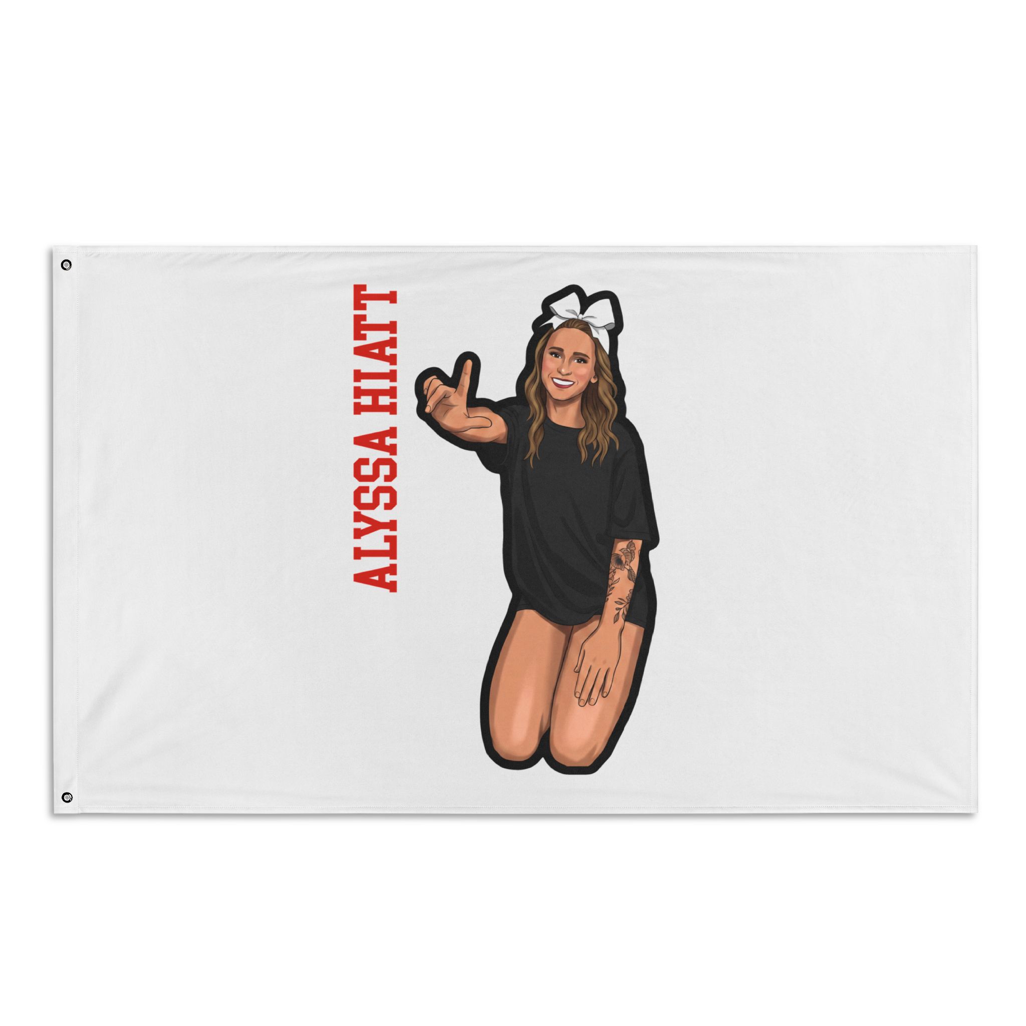 Flag (35 × 56 in) — character_name_vertical in Classic