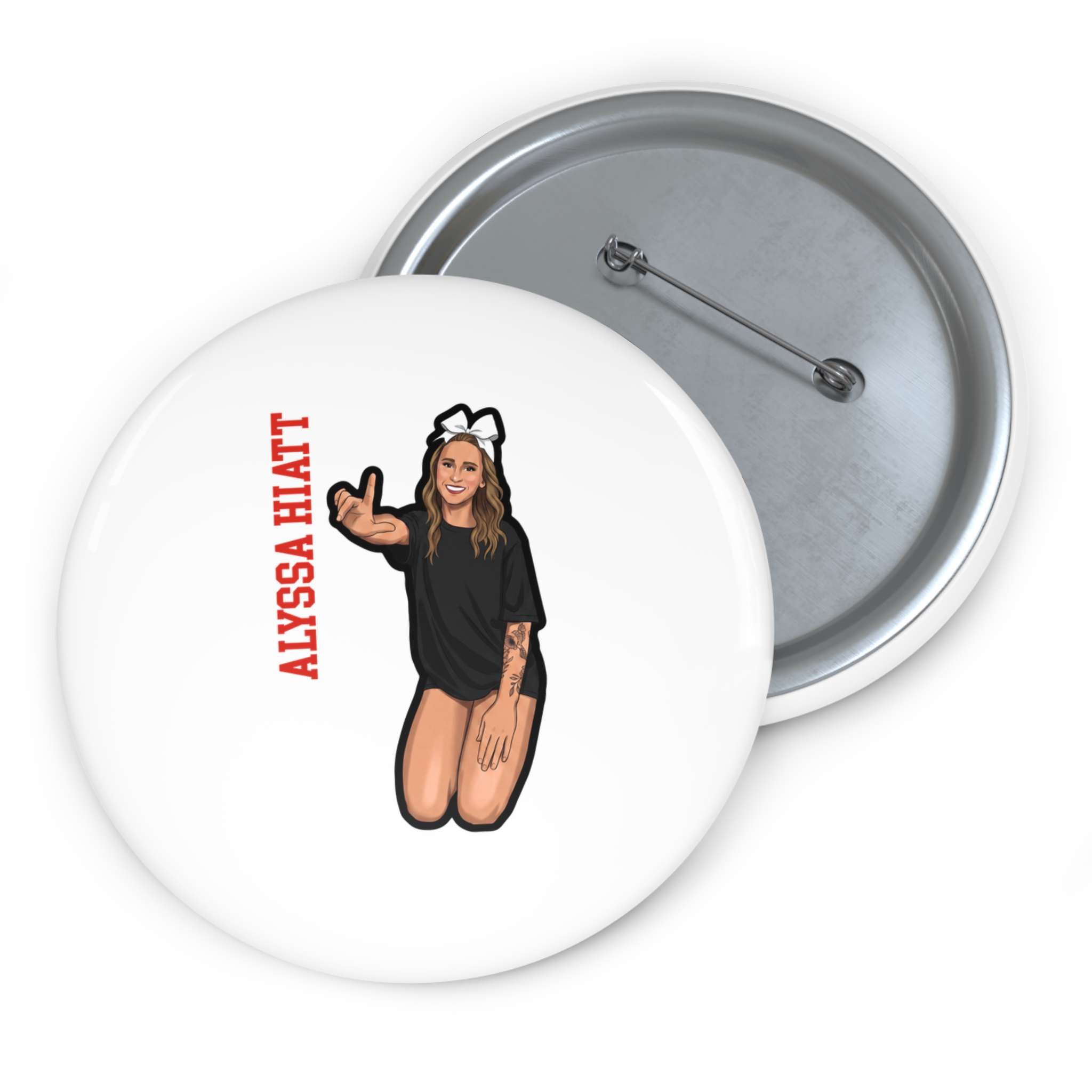 Game Day Pin — character_name_vertical in Classic