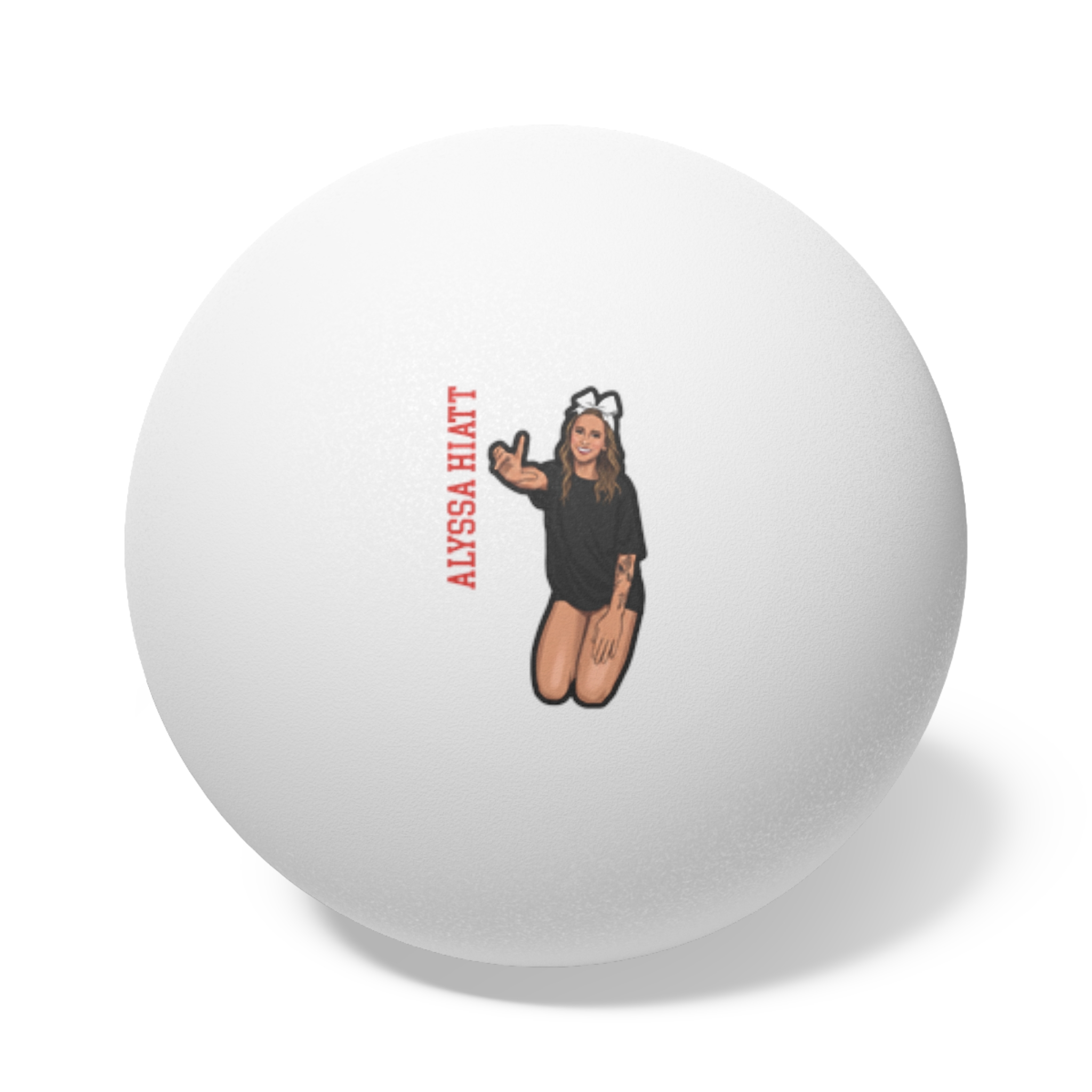 Ping Pong Balls, 6 pcs — character_name_vertical in White
