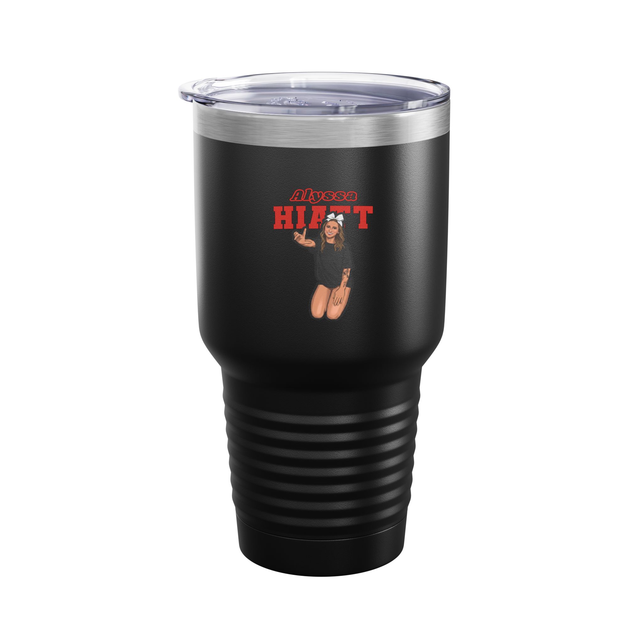 30oz Tumbler — character_name_arch in Black