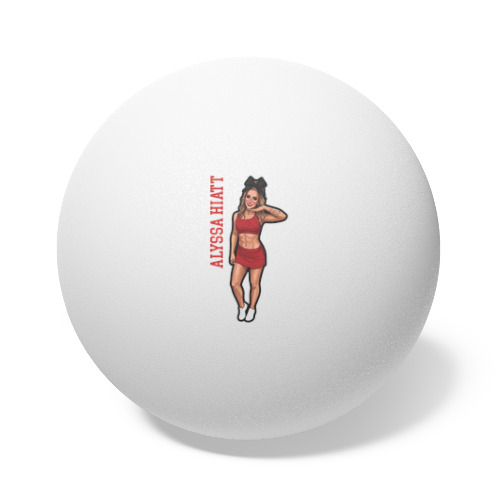 Ping Pong Balls, 6 pcs — character_name_vertical in White