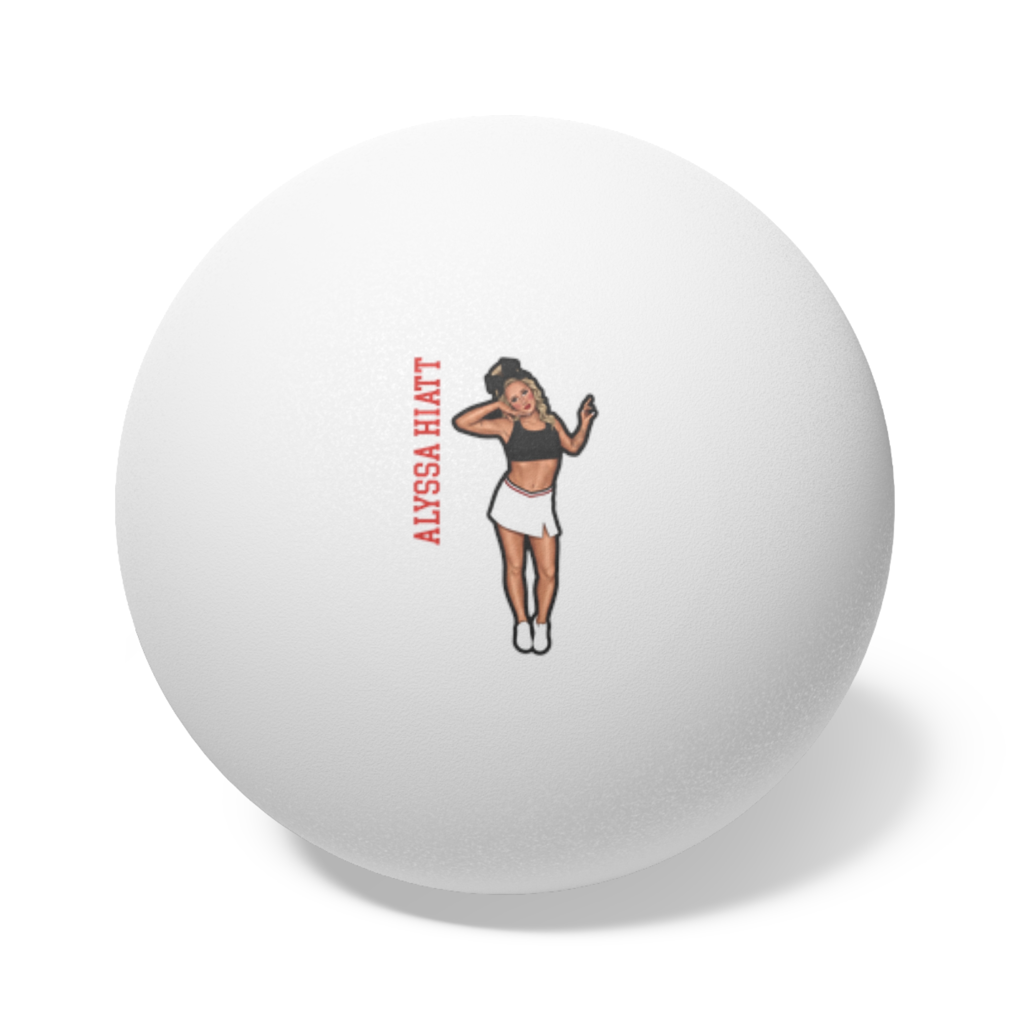 Ping Pong Balls, 6 pcs — character_name_vertical in White