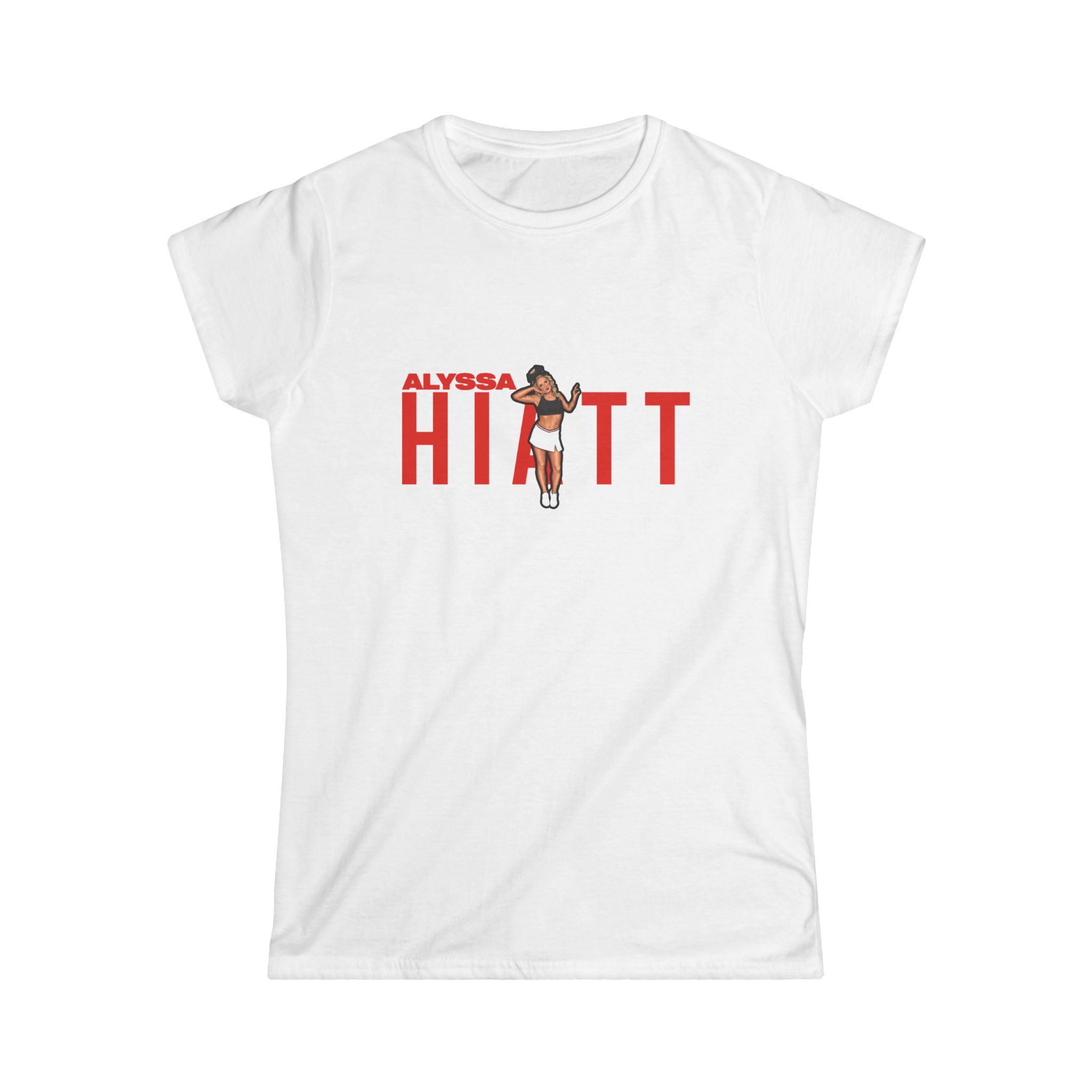 Women's Softstyle Tee — character_player_name in White