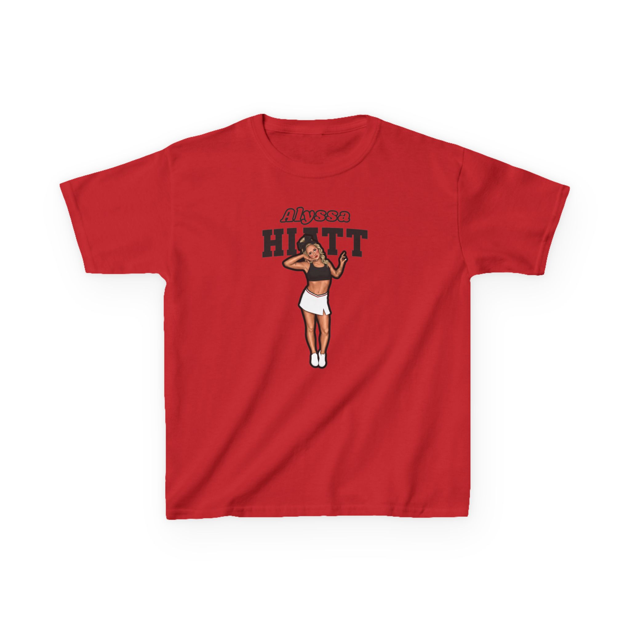Youth Tee — character_name_arch in Red