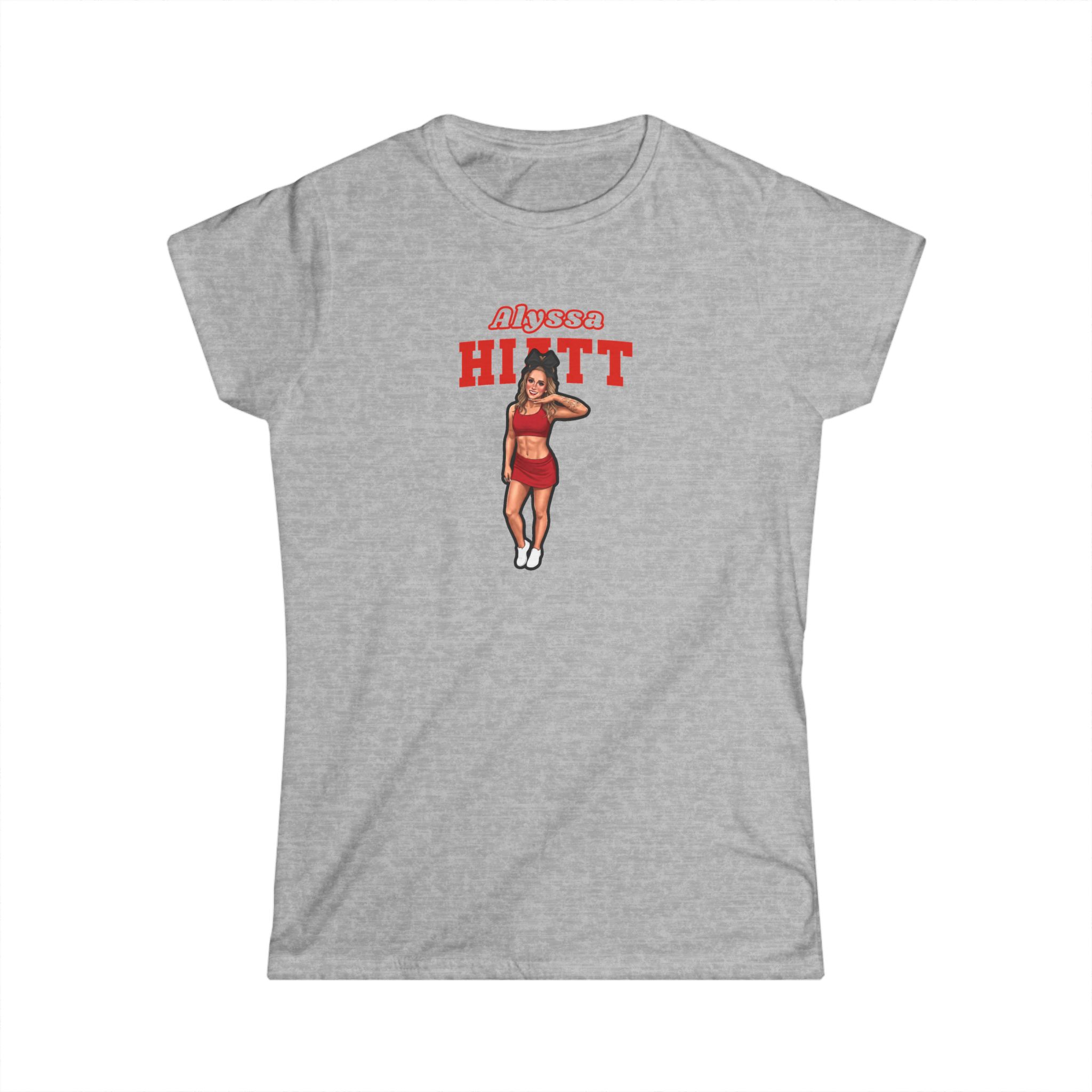 Women's Softstyle Tee — character_name_arch in Grey