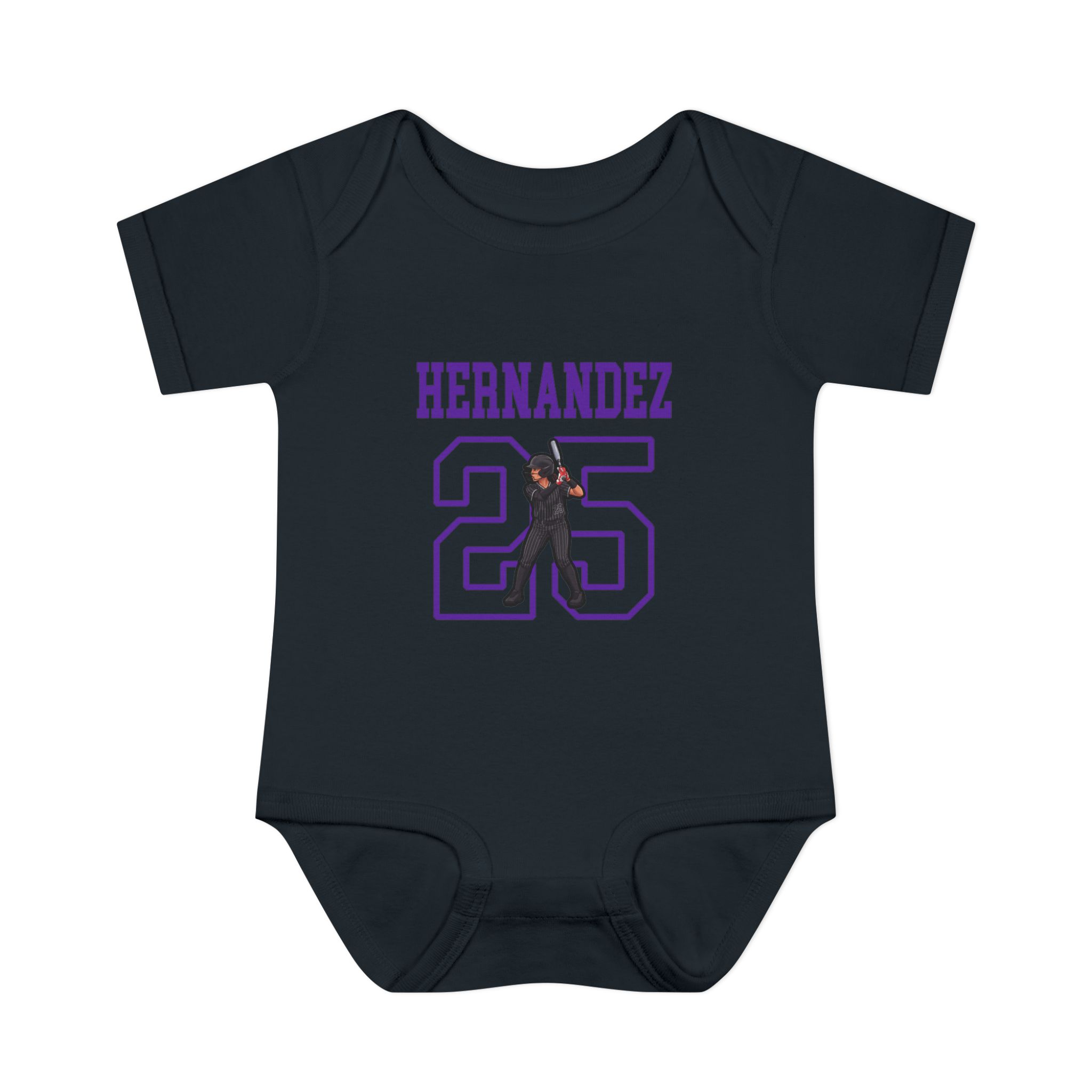 Baby Onesie — character_shirsey in Black