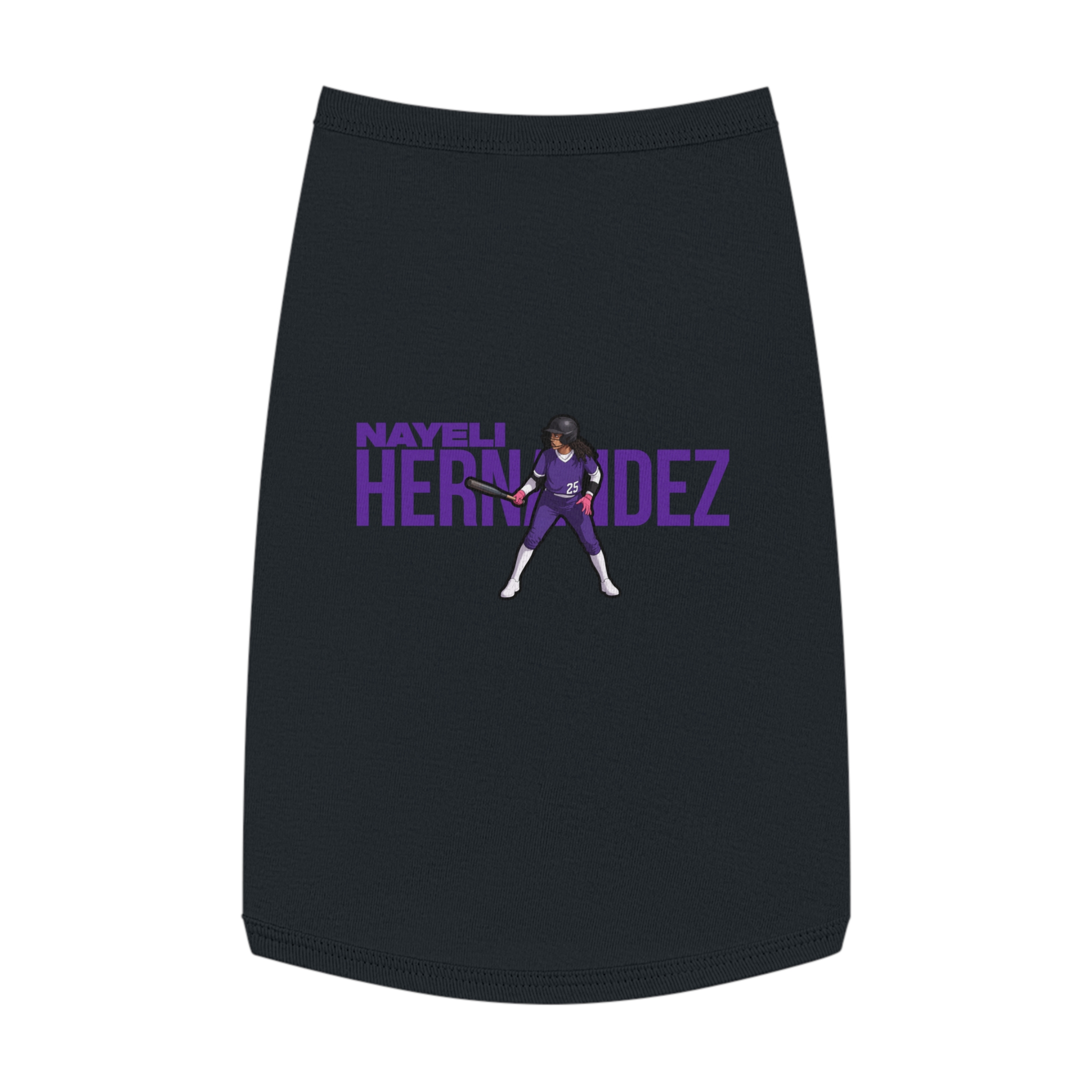 Pet Tank Top — character_player_name in Black