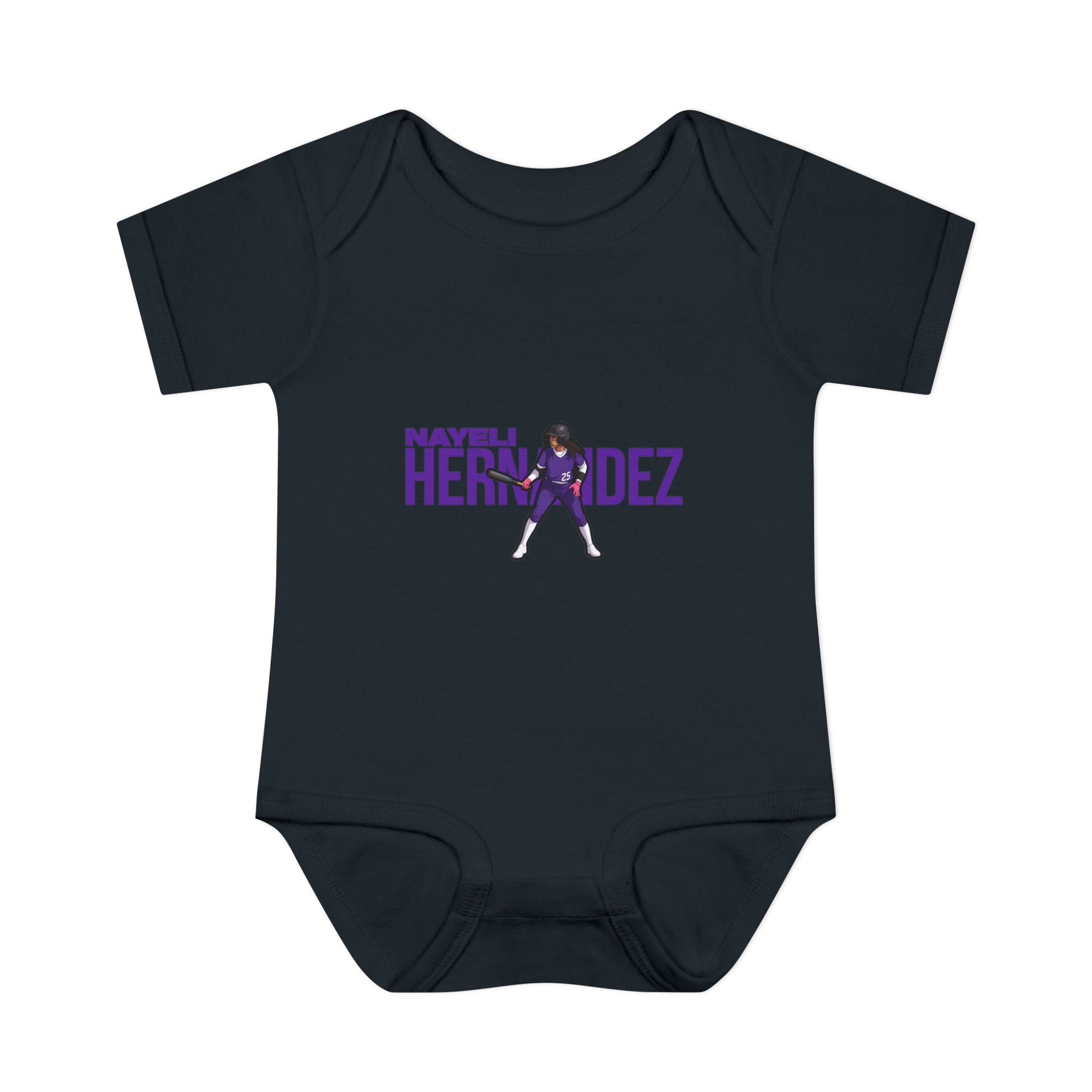 Baby Onesie — character_player_name in Black