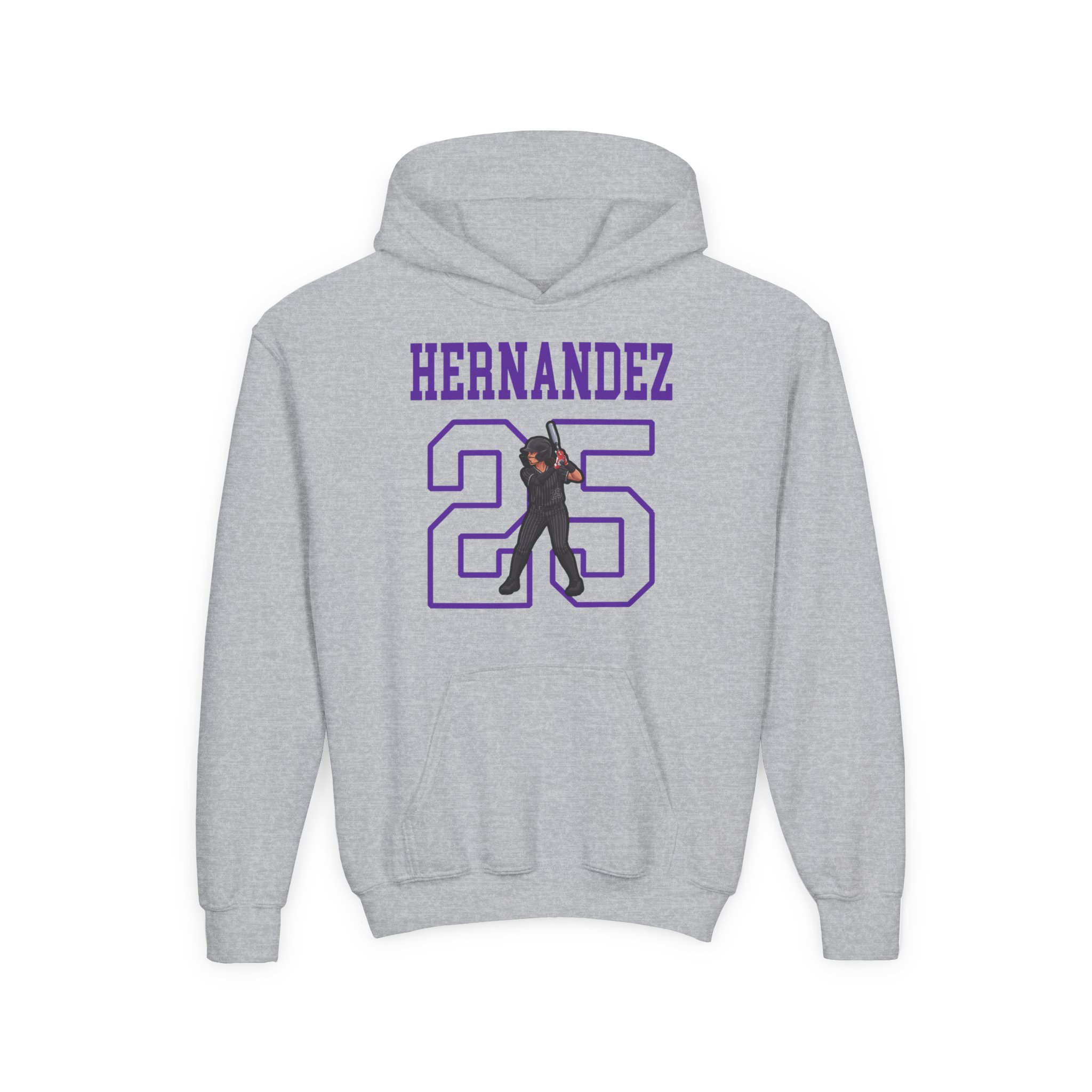 Youth Hoodie — character_shirsey in Grey