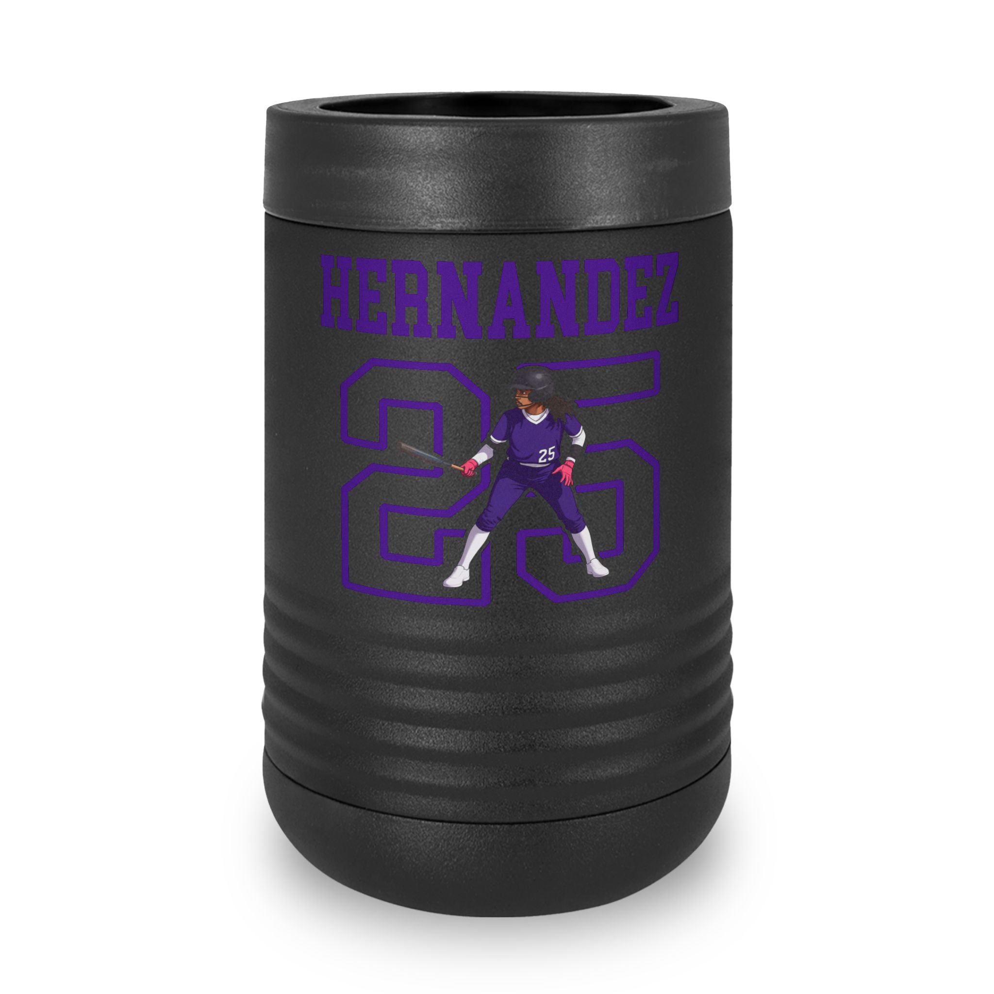 Stainless Can Cooler — character_shirsey in Black