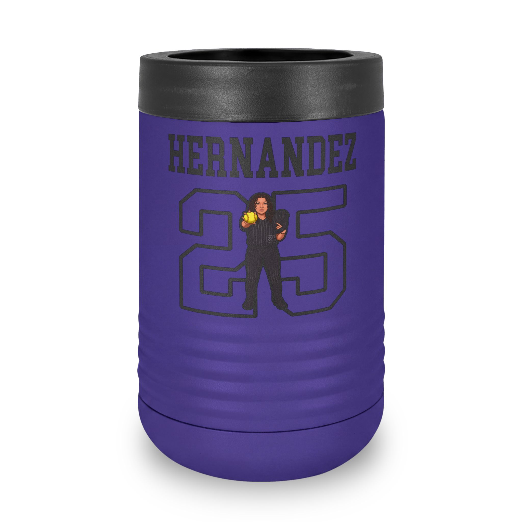 Stainless Can Cooler — character_shirsey in Purple