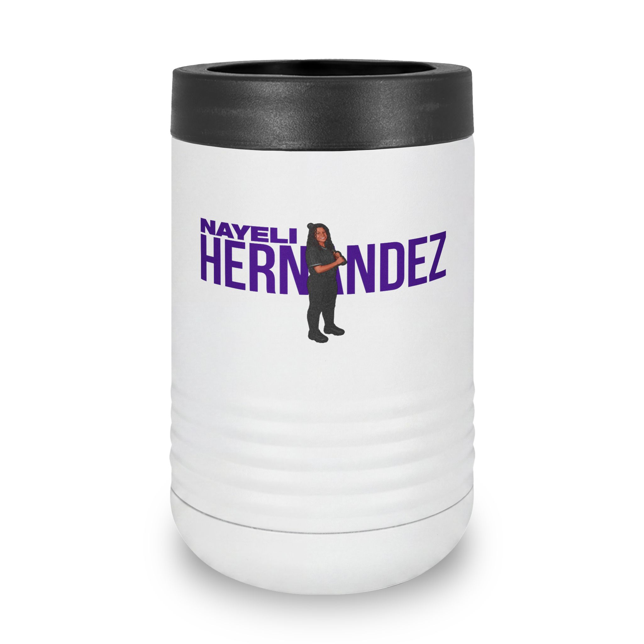 Stainless Can Cooler — character_player_name in White