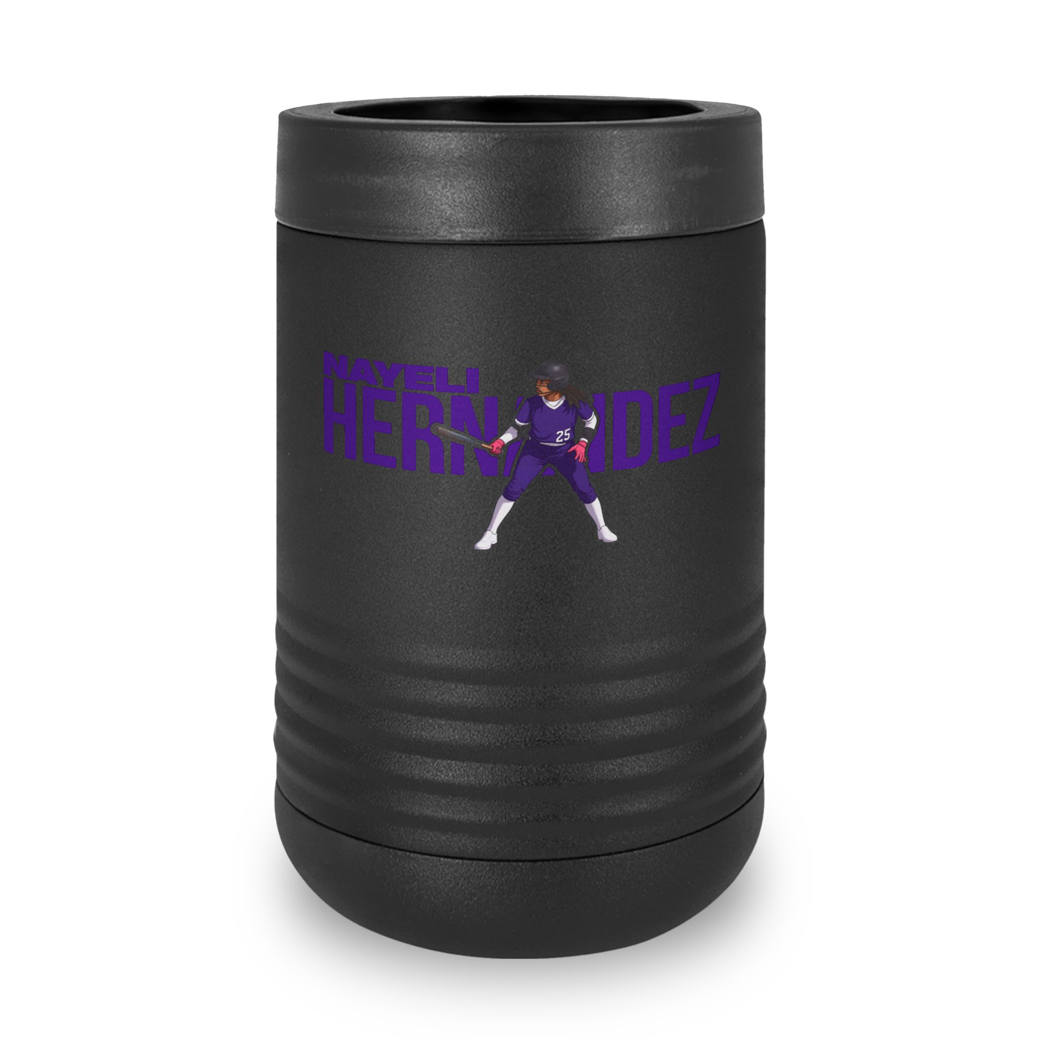 Stainless Can Cooler — character_player_name in Black