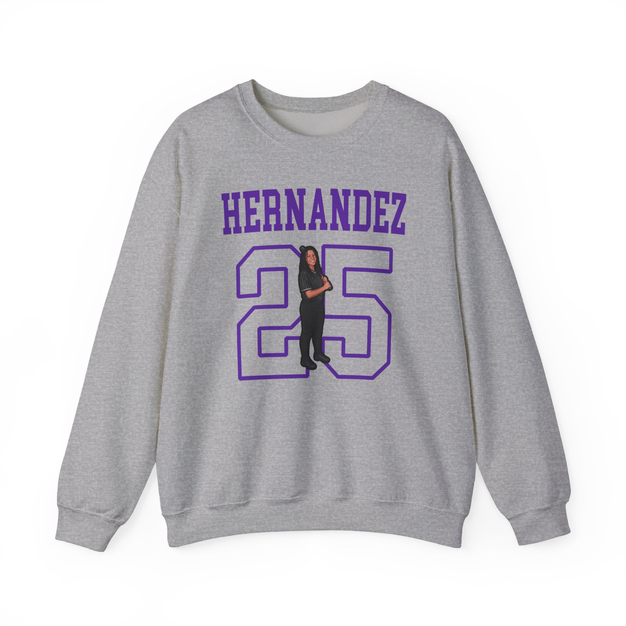 Crewneck Sweatshirt — character_shirsey in Grey