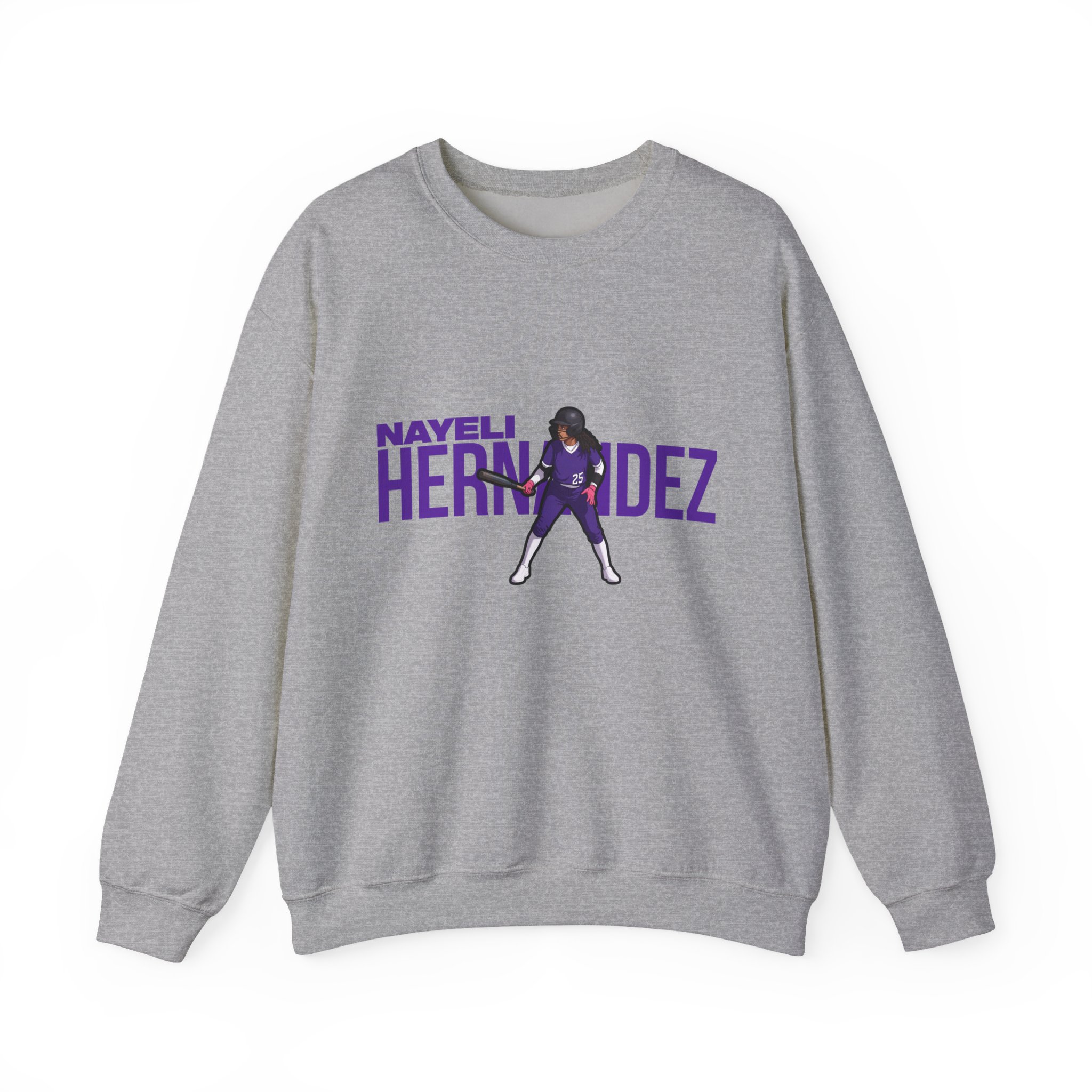 Crewneck Sweatshirt — character_player_name in Grey