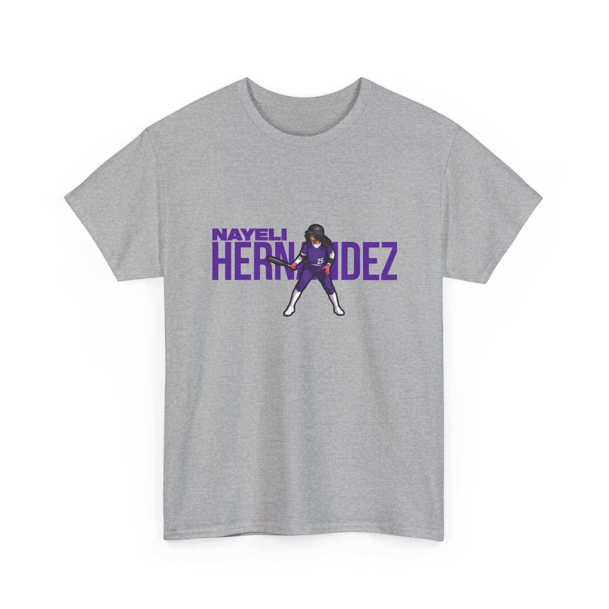 Tee — character_player_name in Grey