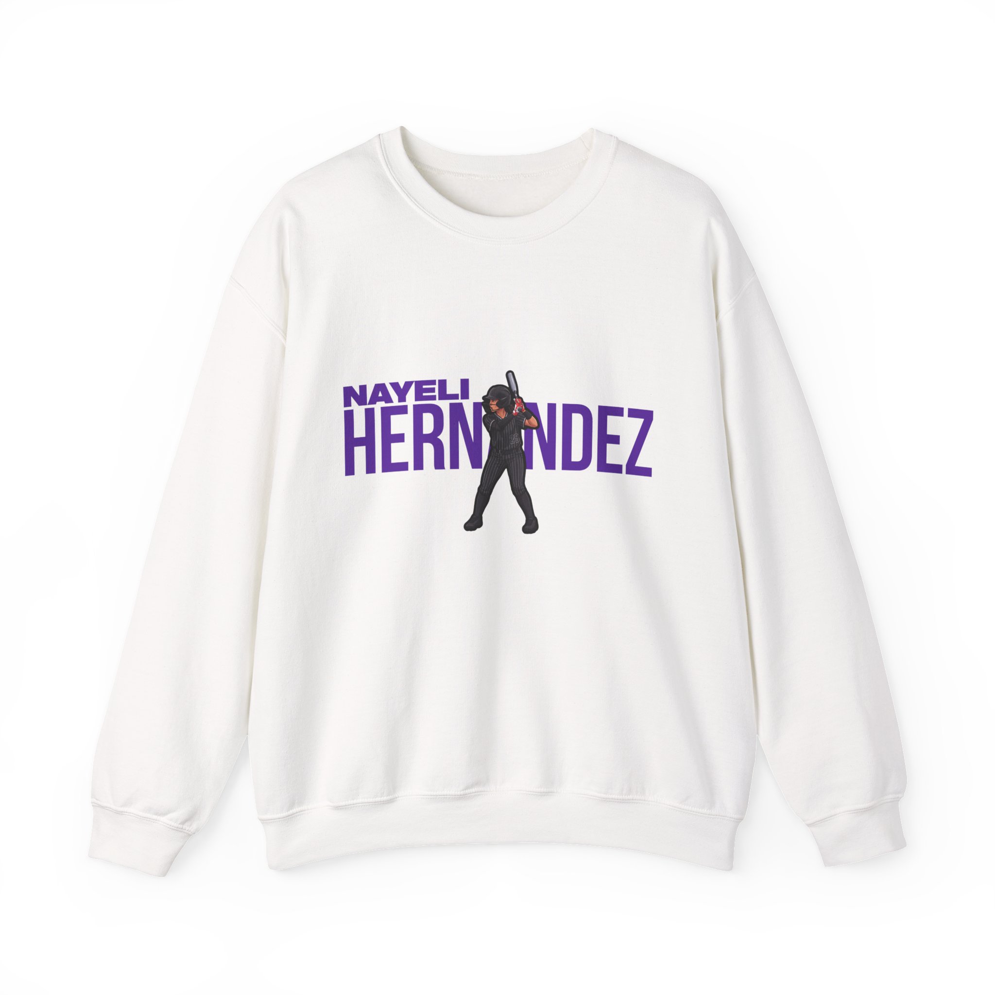Crewneck Sweatshirt — character_player_name in White