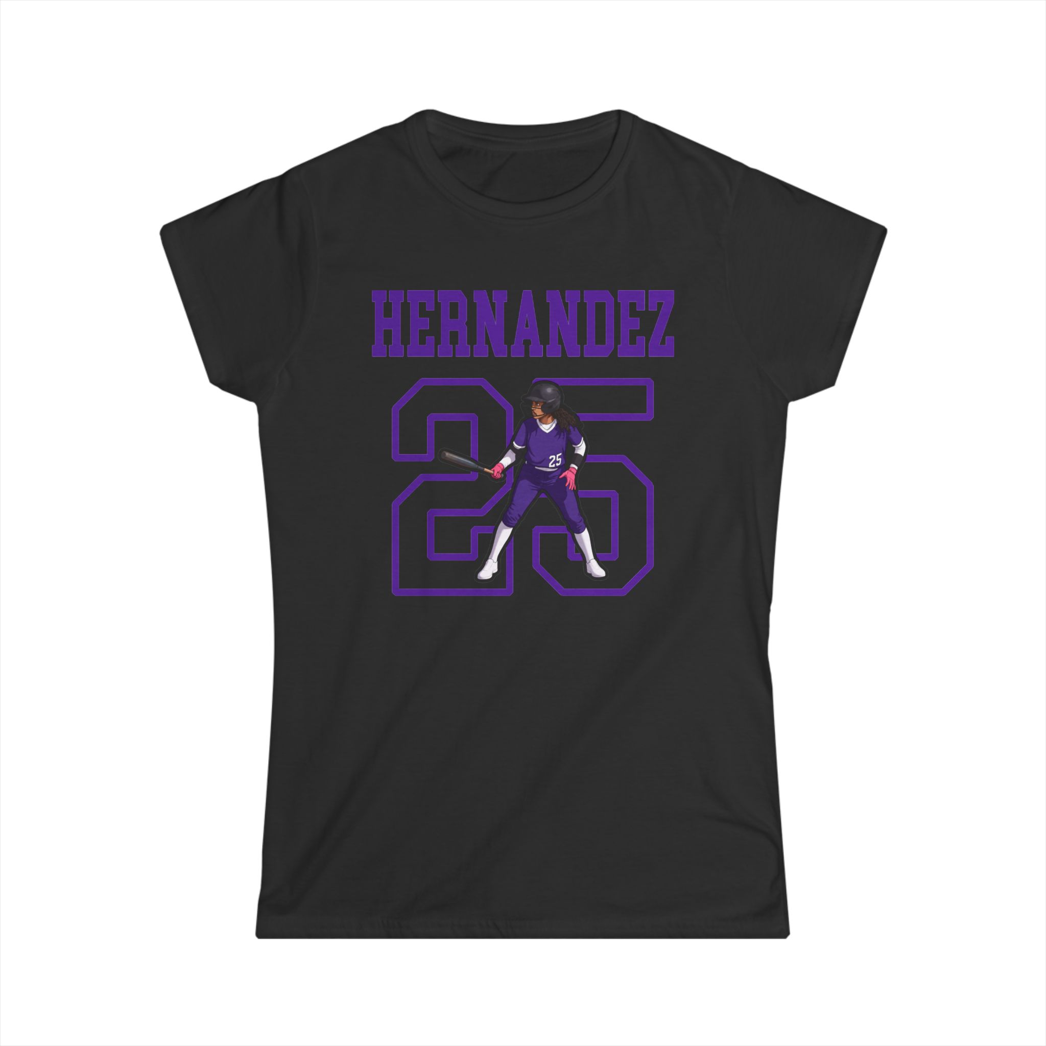 Women's Softstyle Tee — character_shirsey in Black