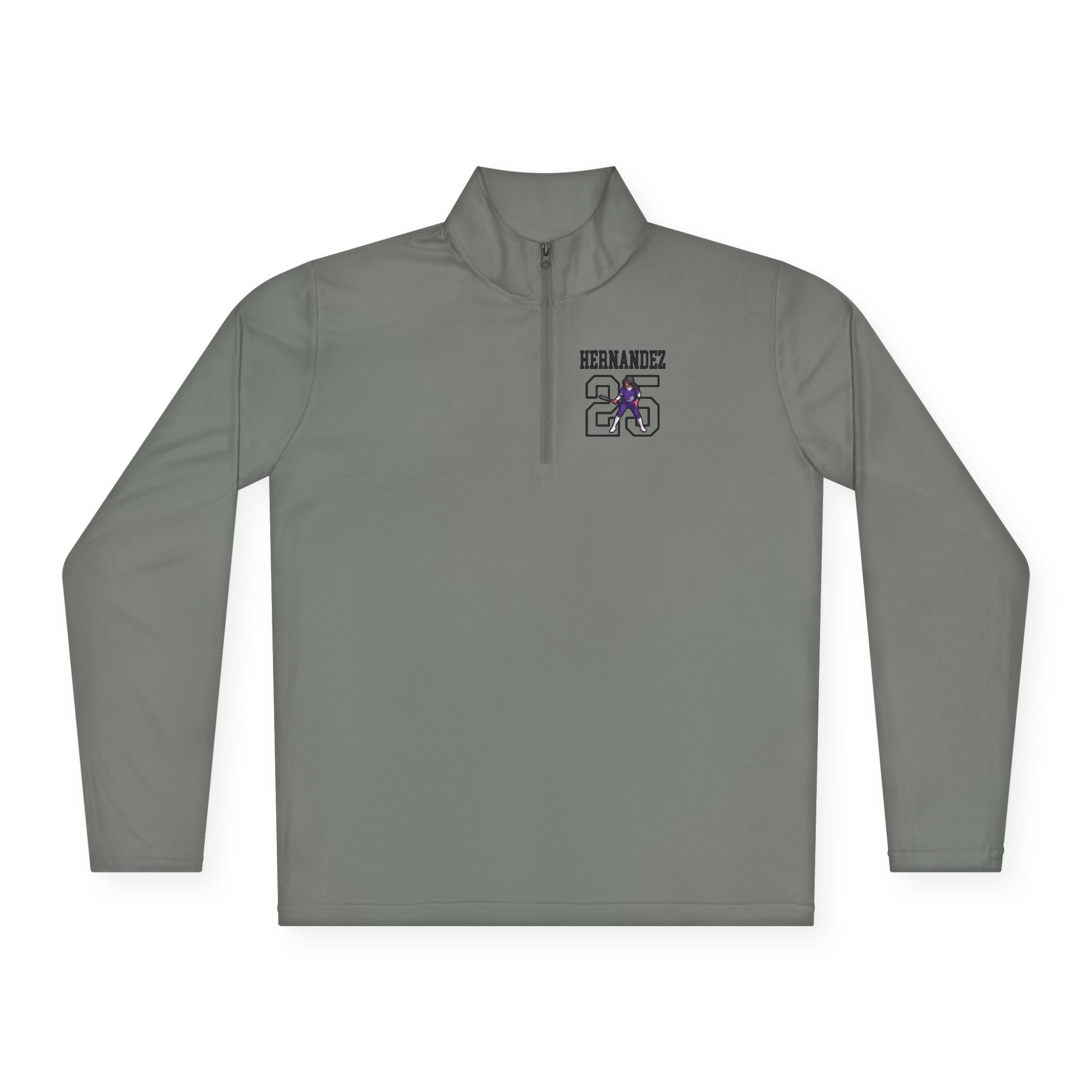 Q-Zip Pullover — character_shirsey in Grey