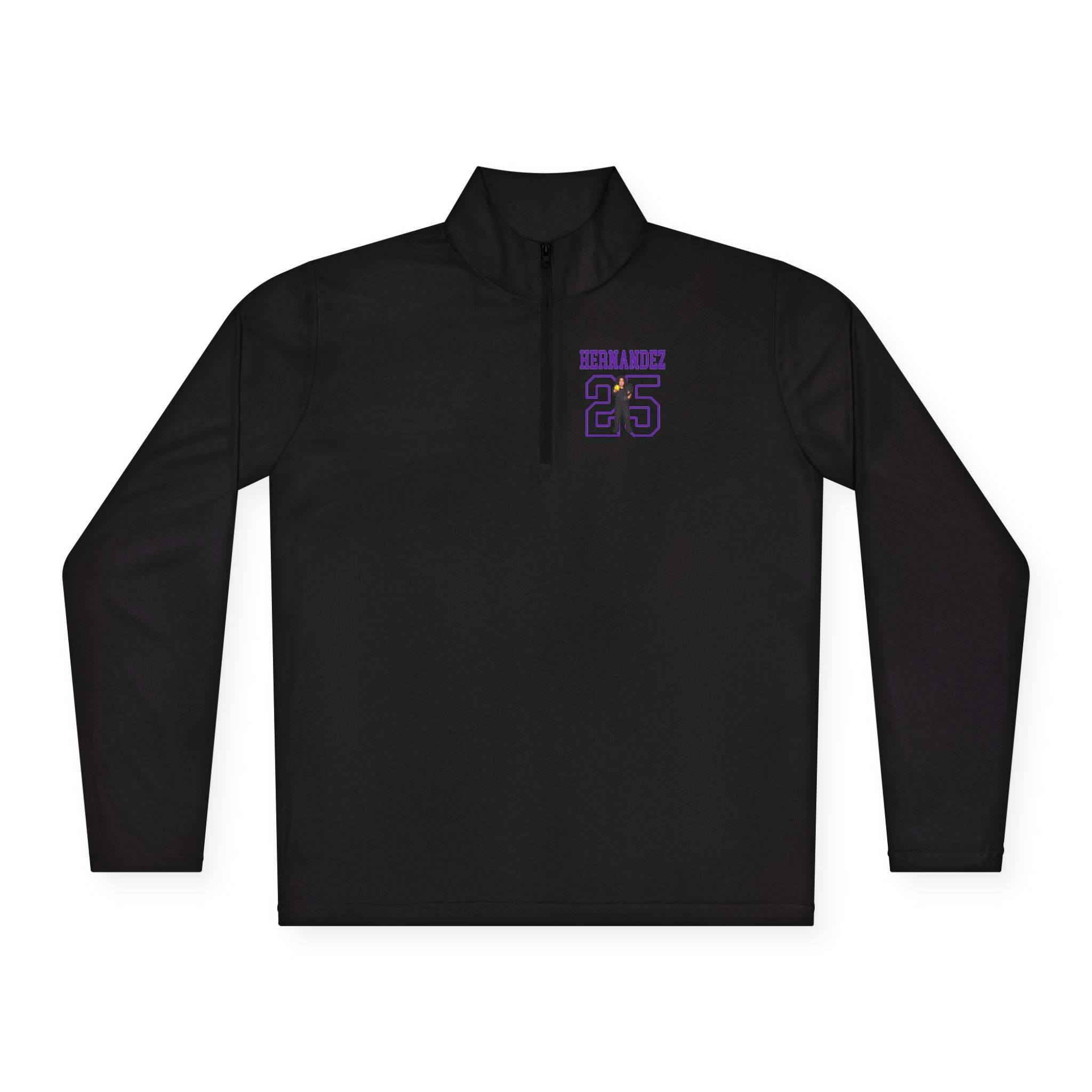 Q-Zip Pullover — character_shirsey in Black