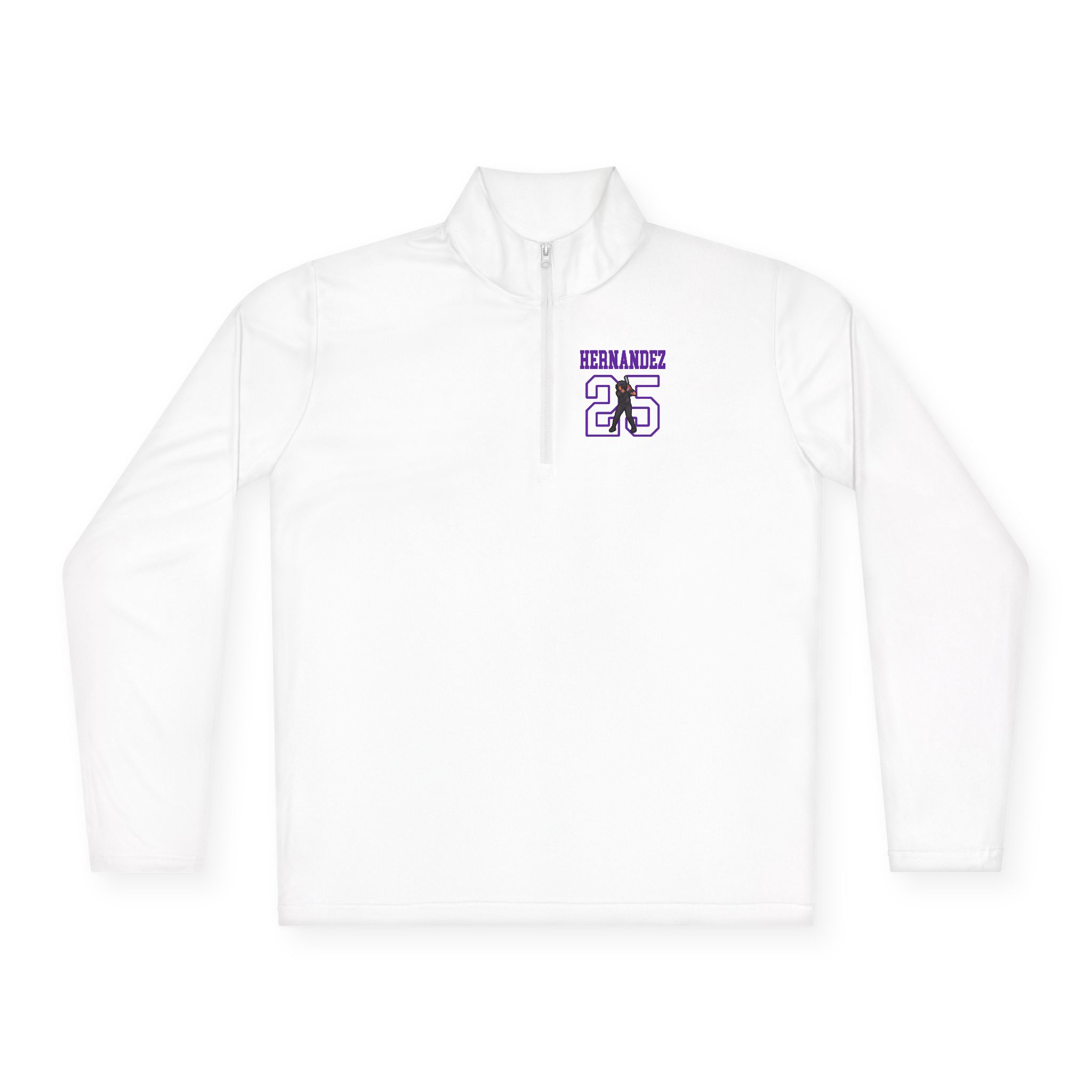 Q-Zip Pullover — character_shirsey in White