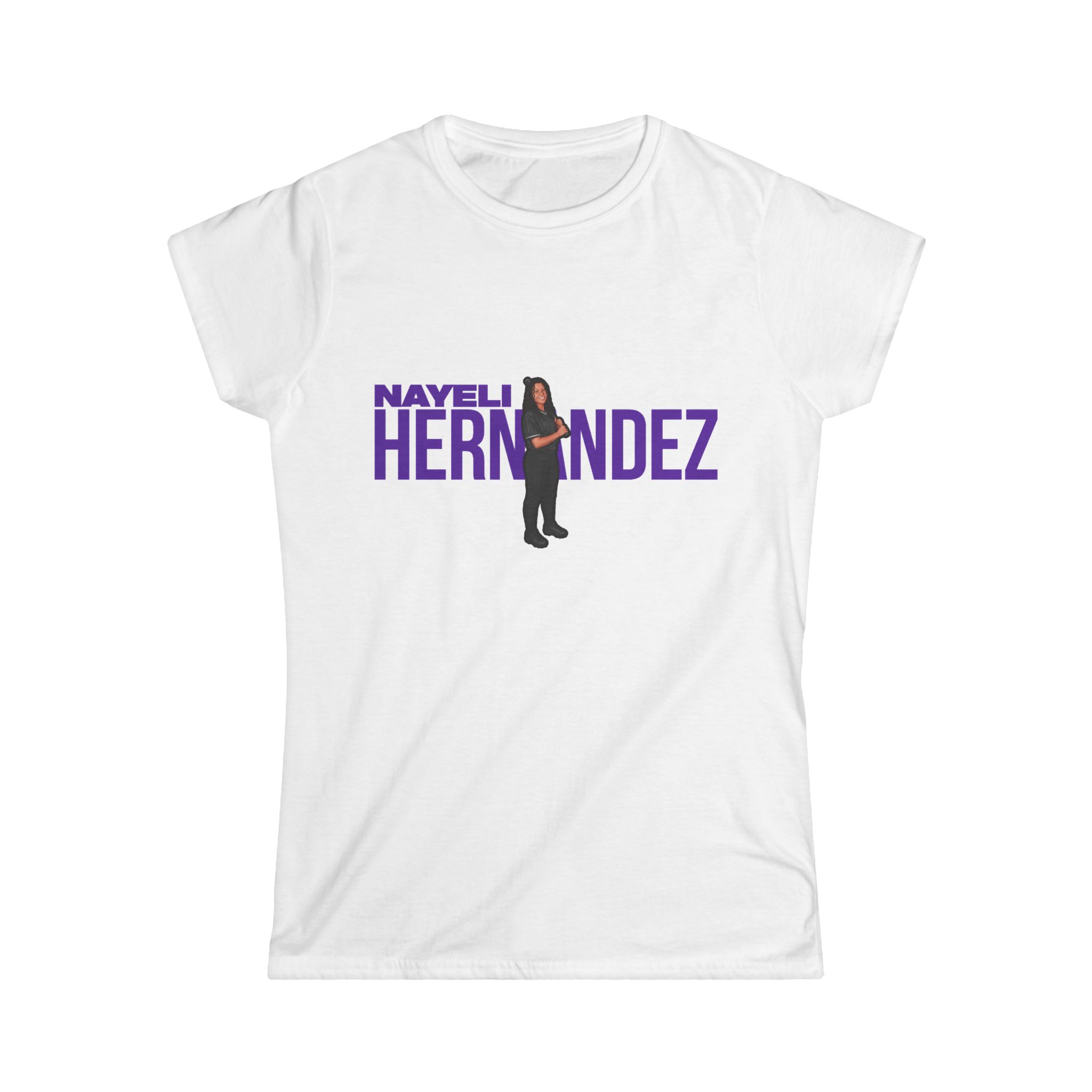 Women's Softstyle Tee — character_player_name in White