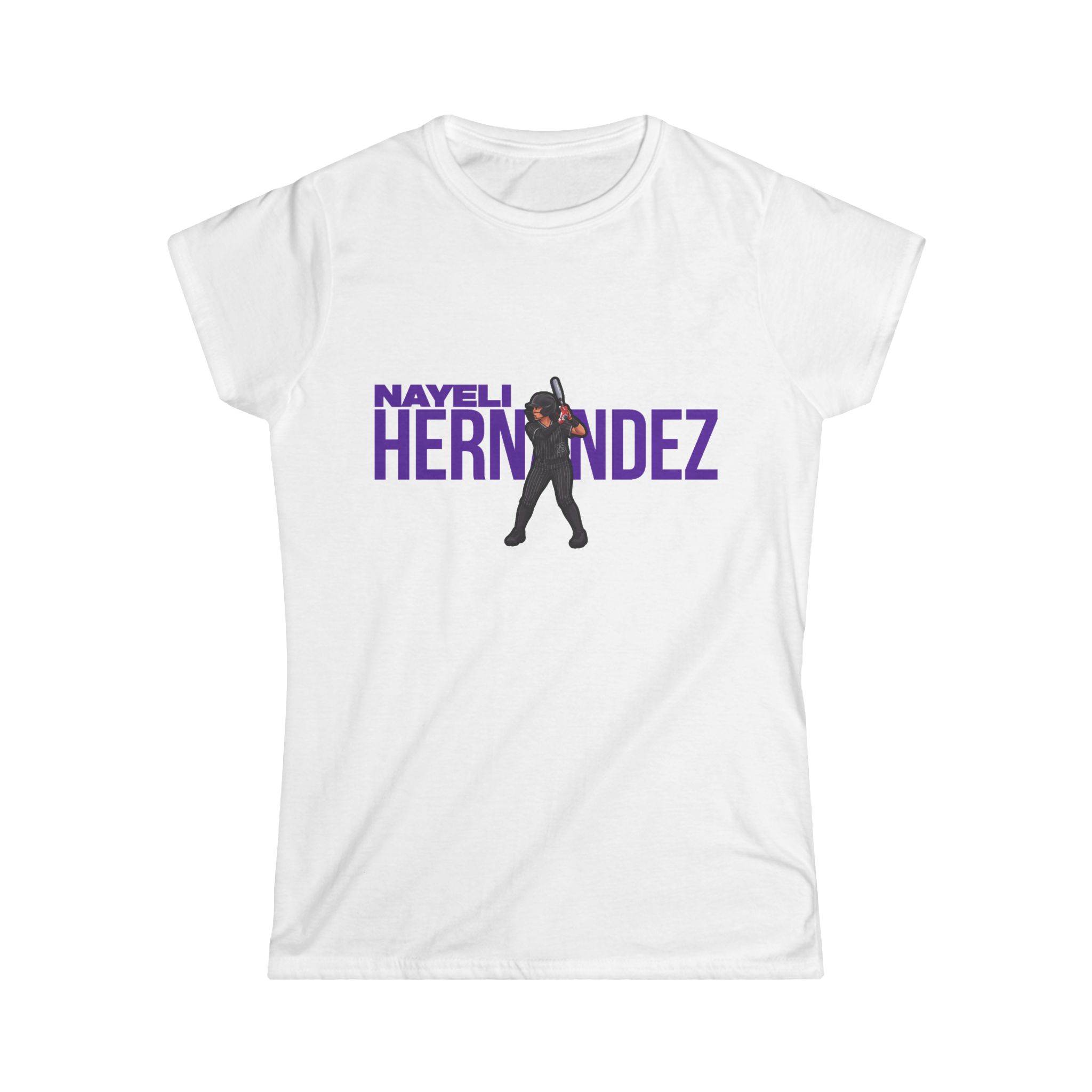 Women's Softstyle Tee — character_player_name in White