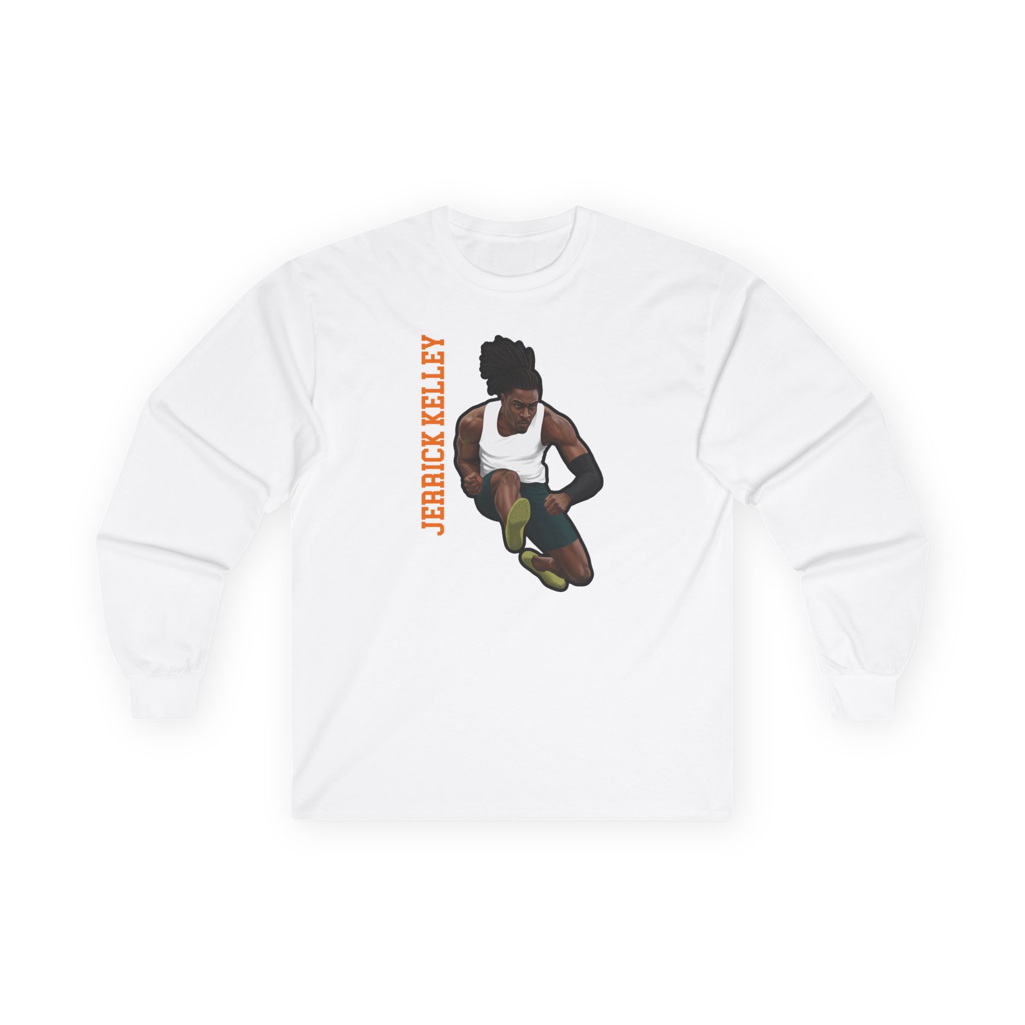 Long Sleeve Tee — character_name_vertical in White