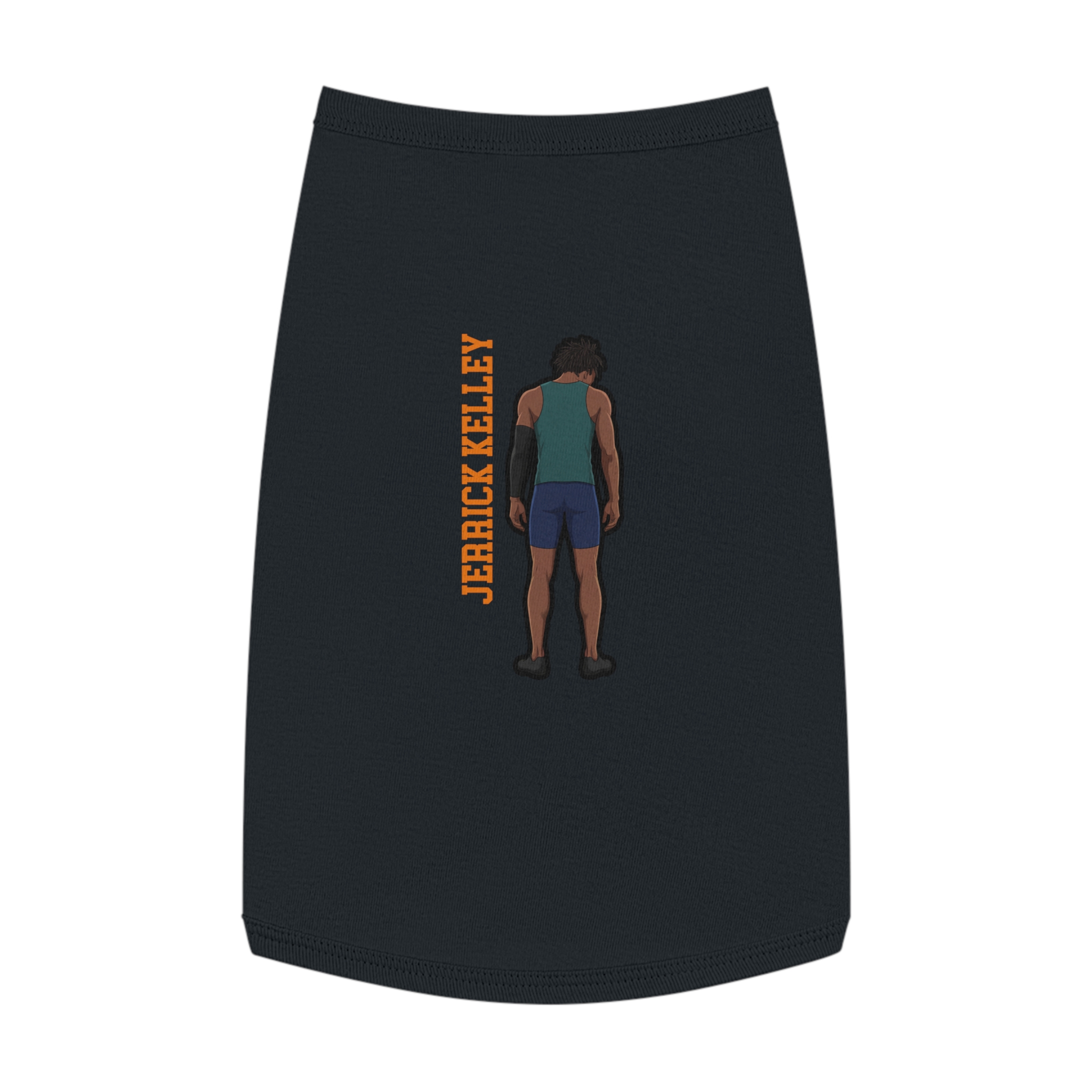 Pet Tank Top — character_name_vertical in White