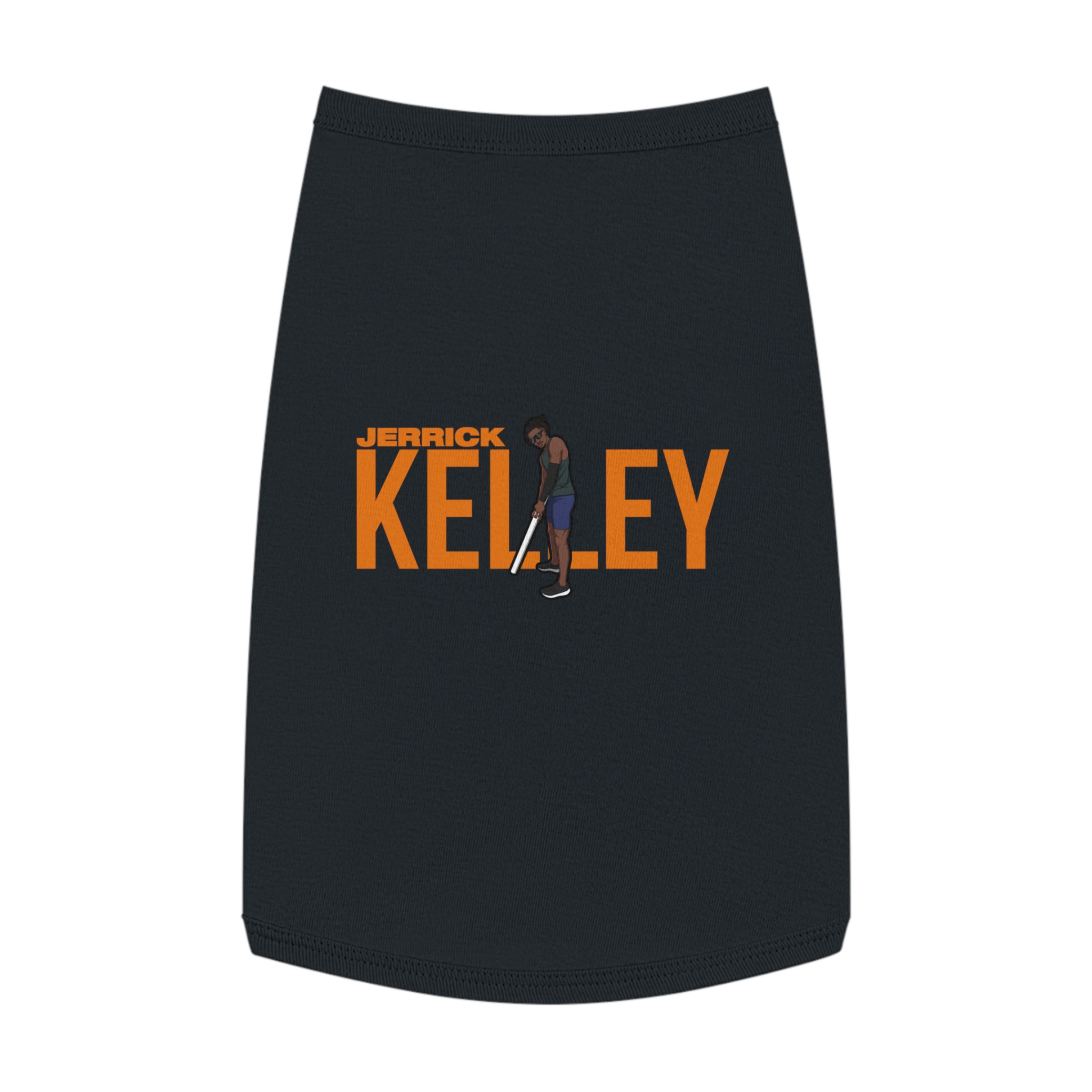 Pet Tank Top — character_player_name in Black