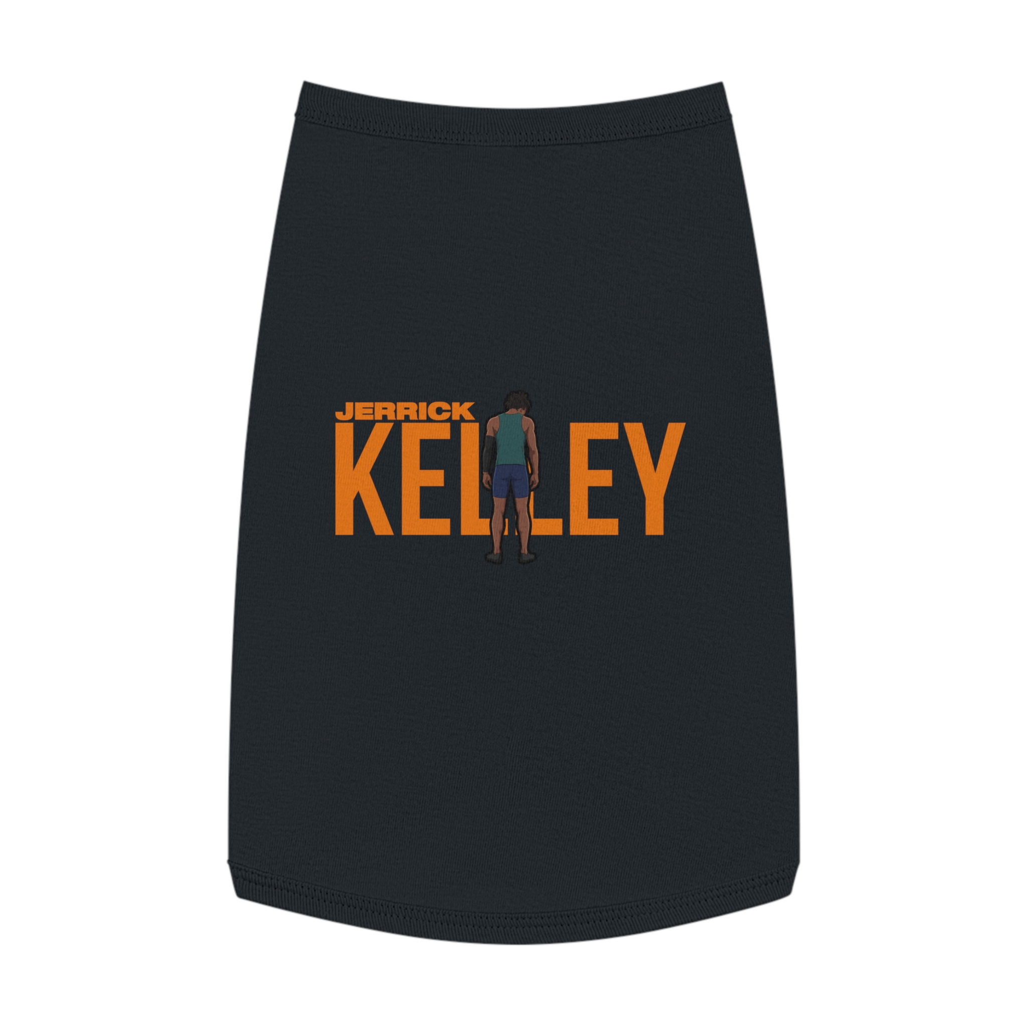 Pet Tank Top — character_player_name in Black