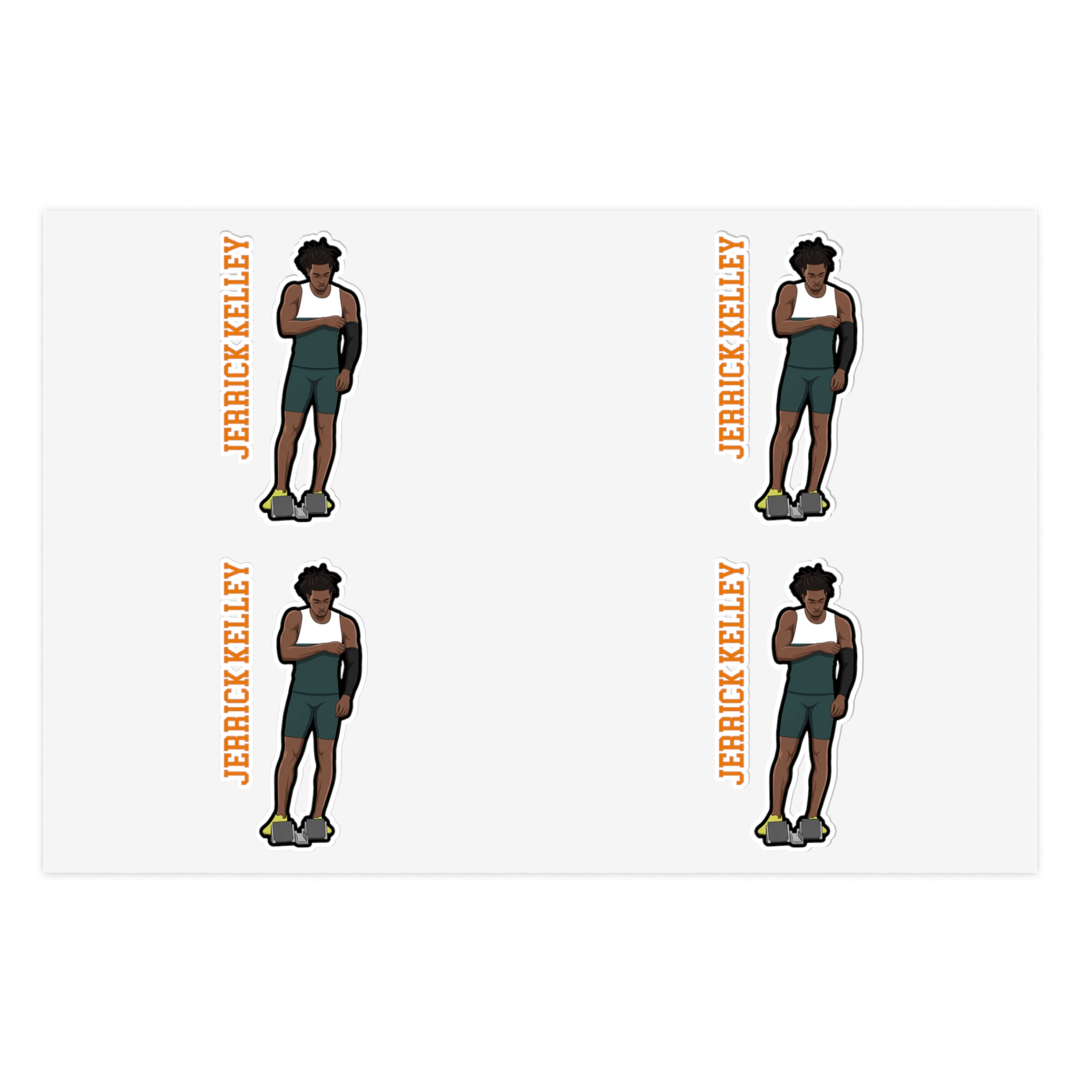 Sticker Sheet — character_name_vertical in Classic