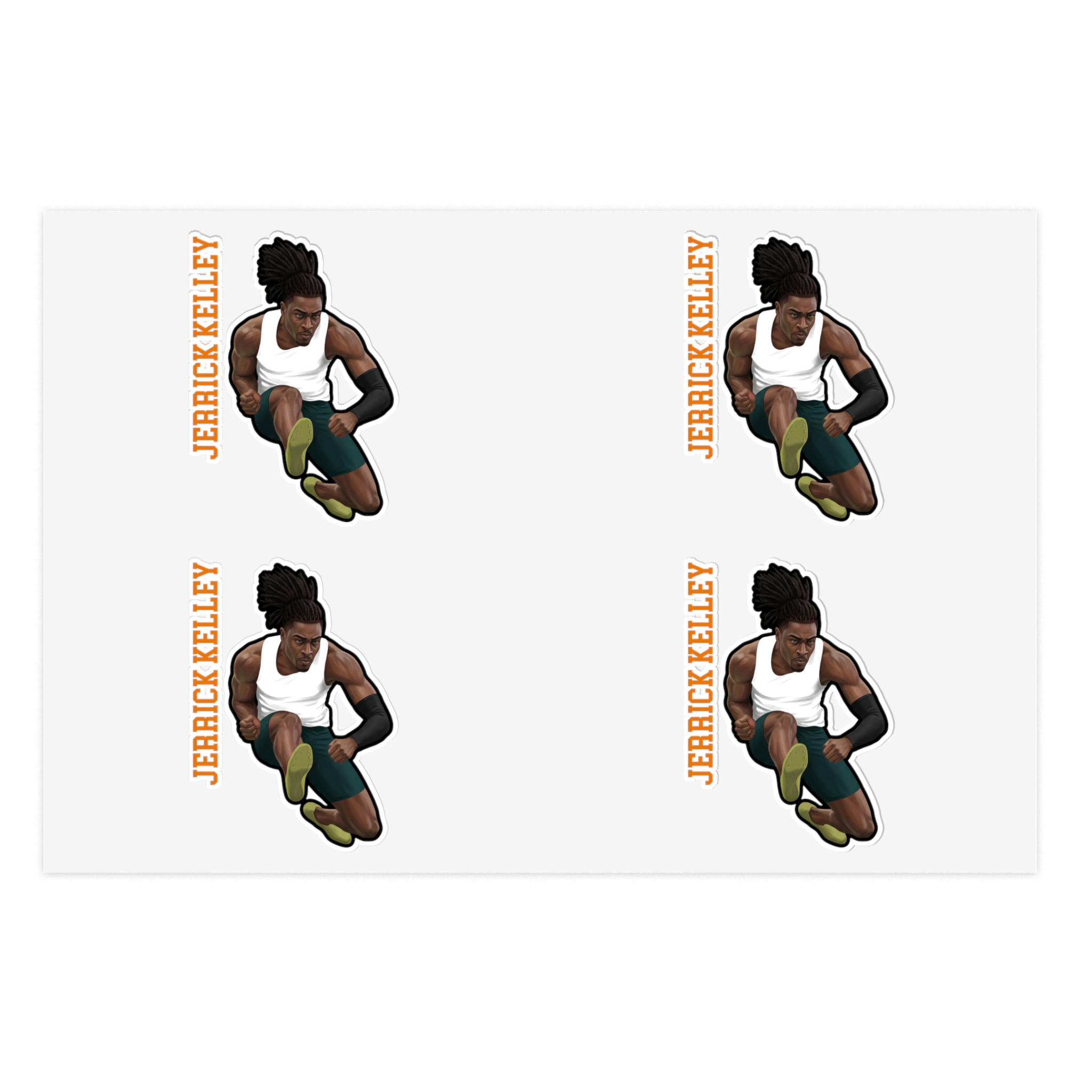 Sticker Sheet — character_name_vertical in Classic