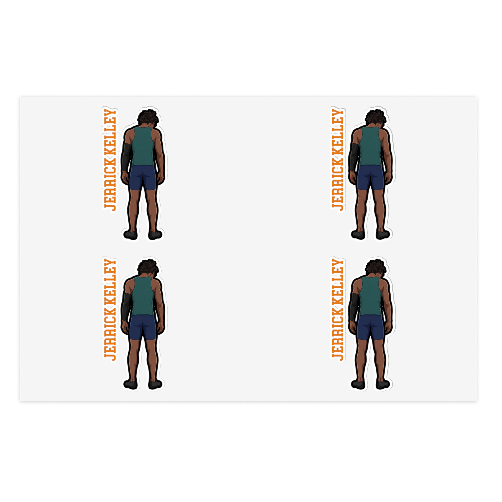 Sticker Sheet — character_name_vertical in Classic
