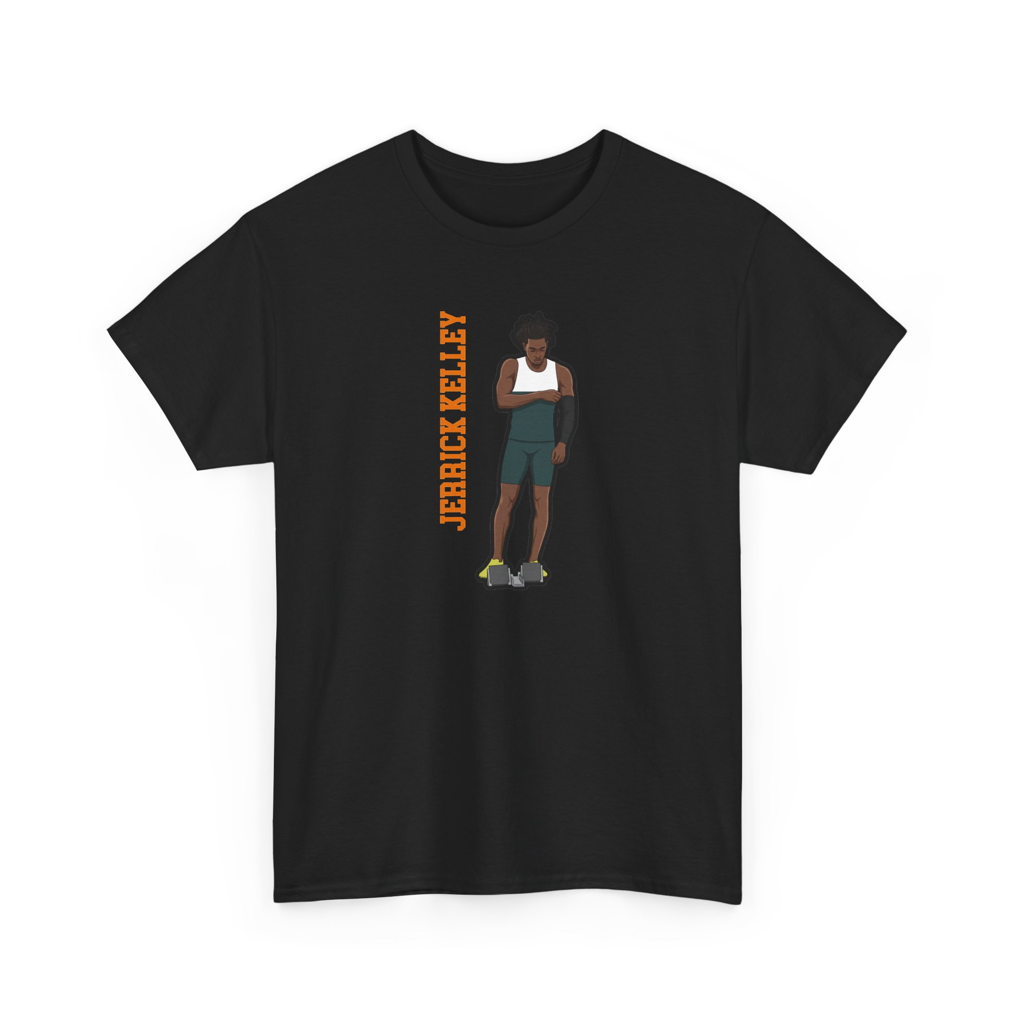 Tee — character_name_vertical in Black