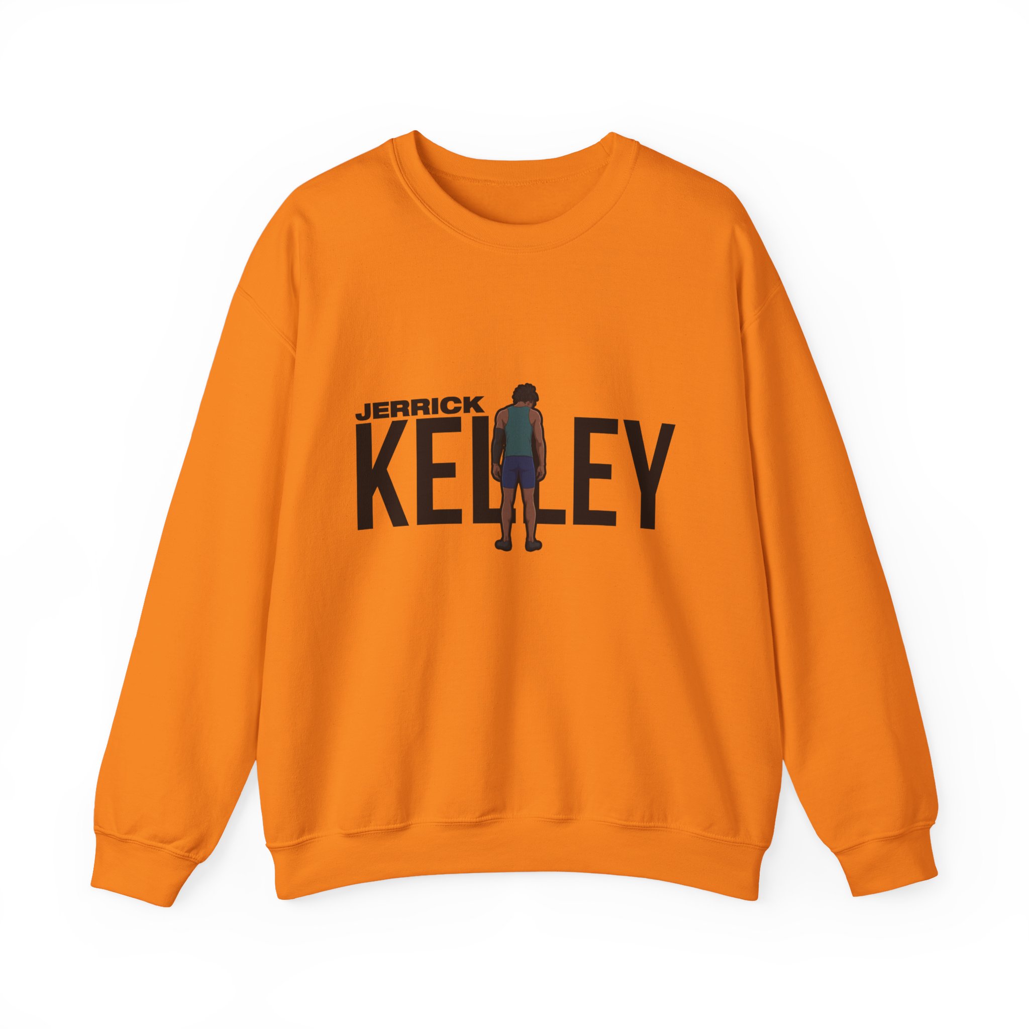 Crewneck Sweatshirt — character_player_name in Orange