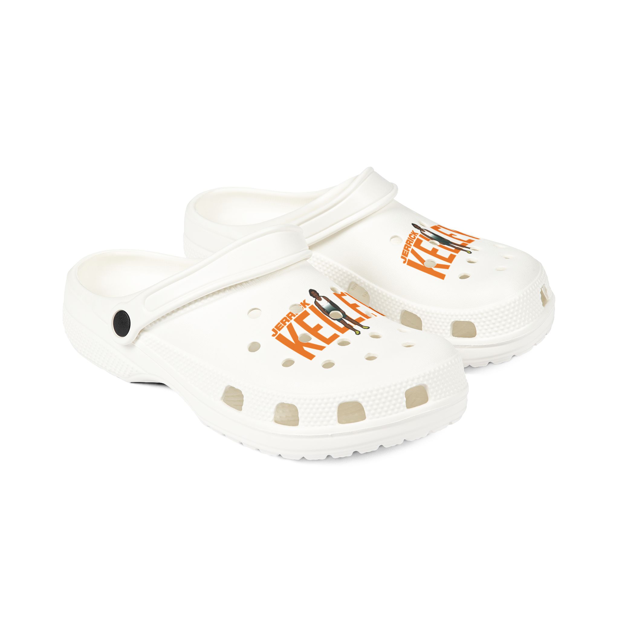 Rubber Clogs — character_player_name in White