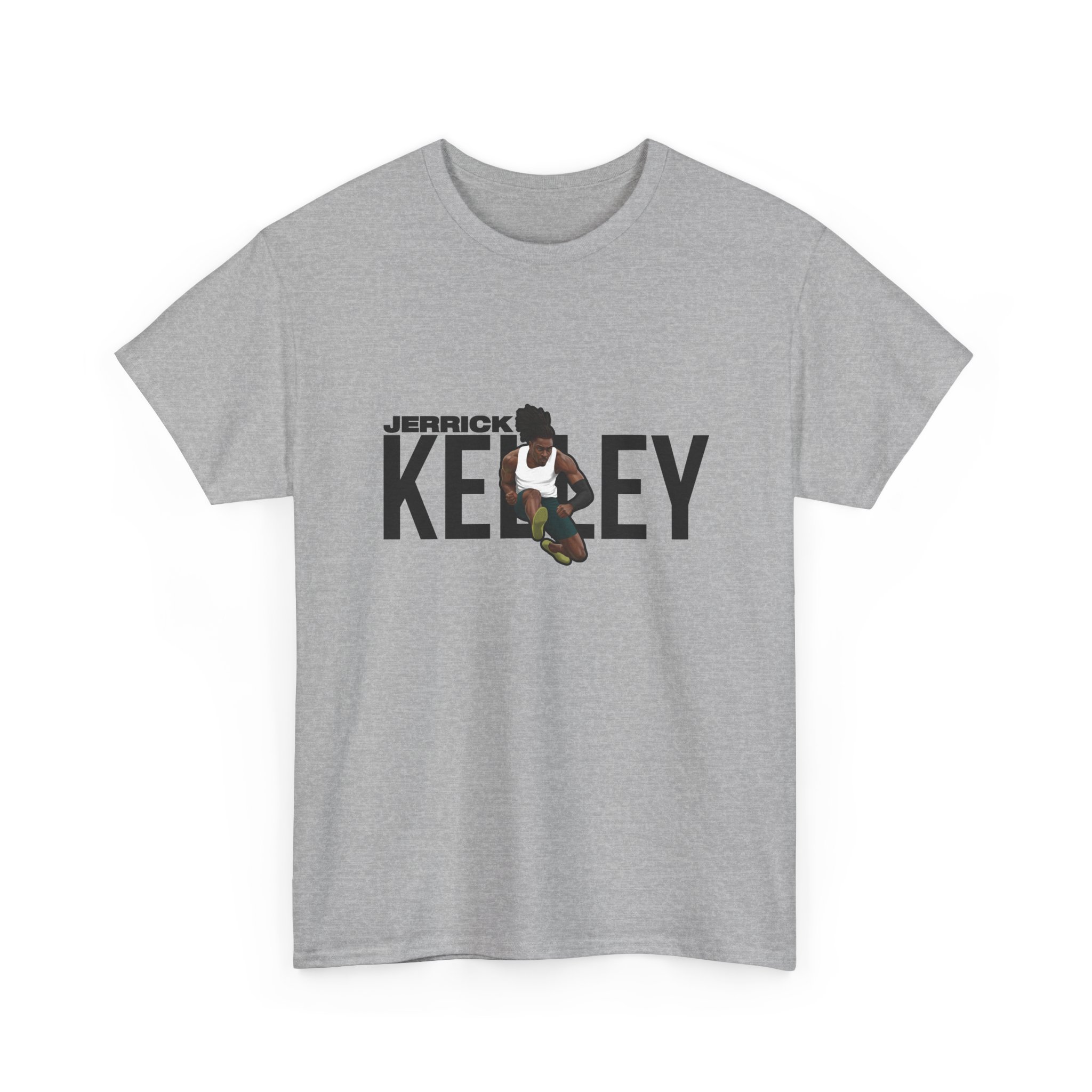 Tee — character_player_name in Grey