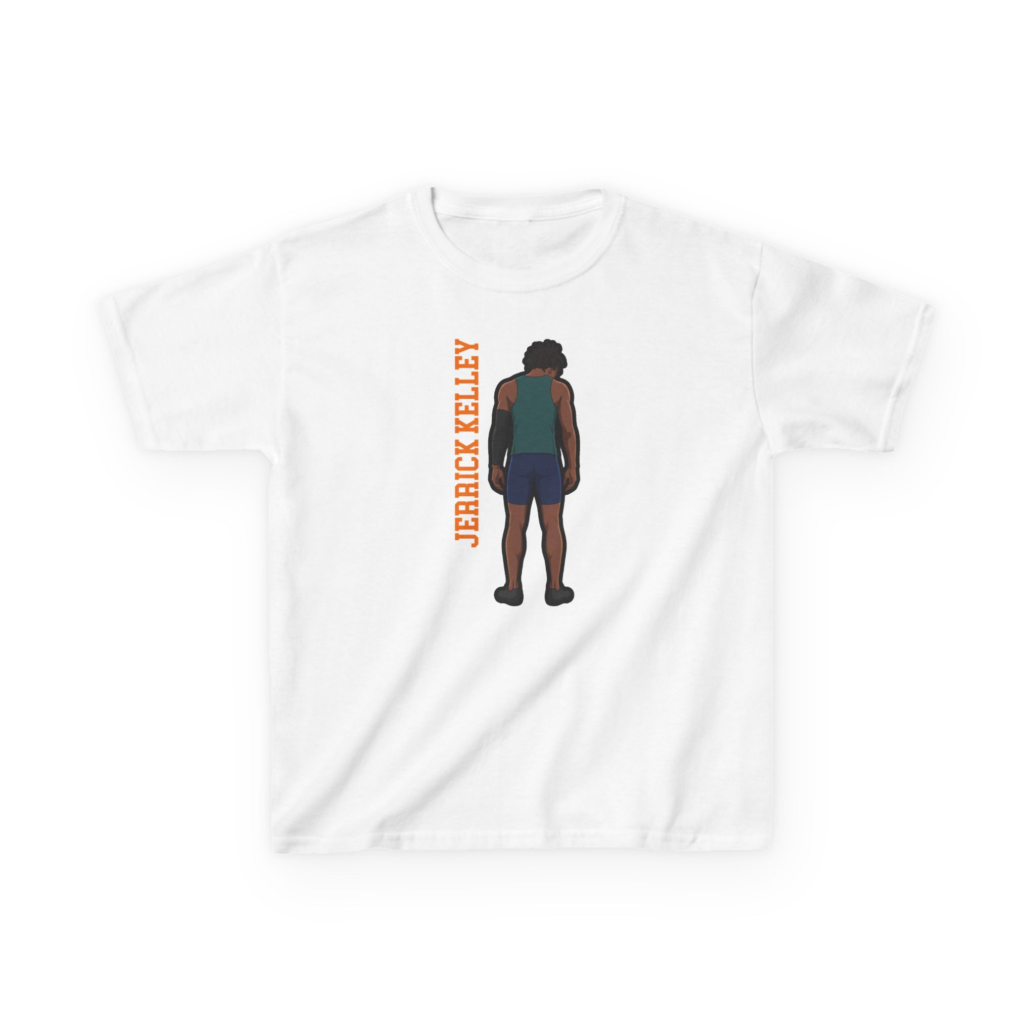 Youth Tee — character_name_vertical in White