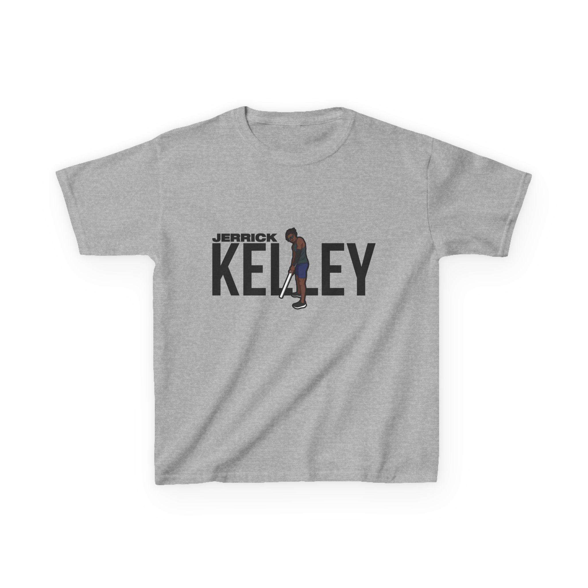 Youth Tee — character_player_name in Grey